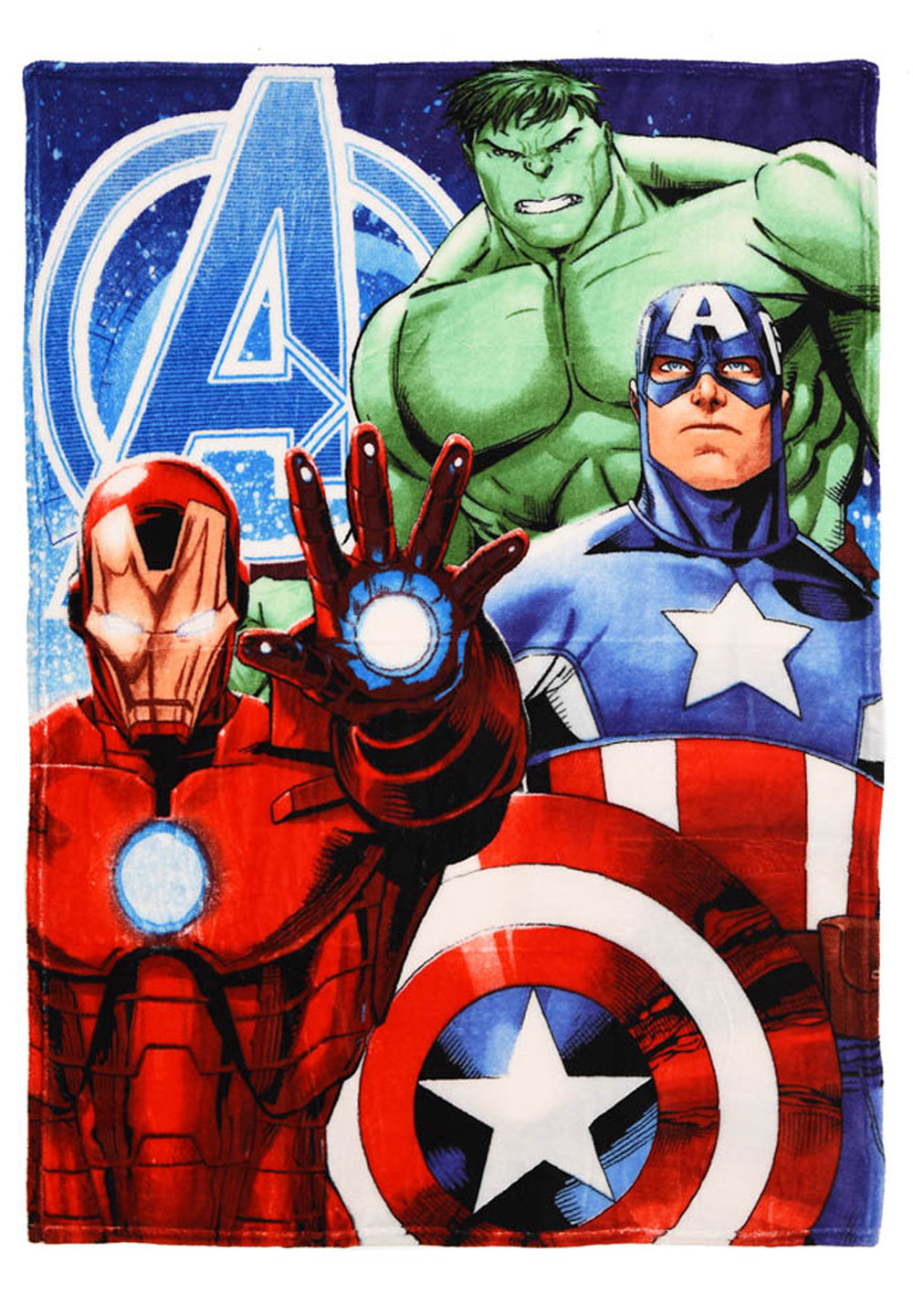Avengers Coral Fleece Kuscheldecke Tagesdecke Ironman, Hulk, Thor & Captain America 