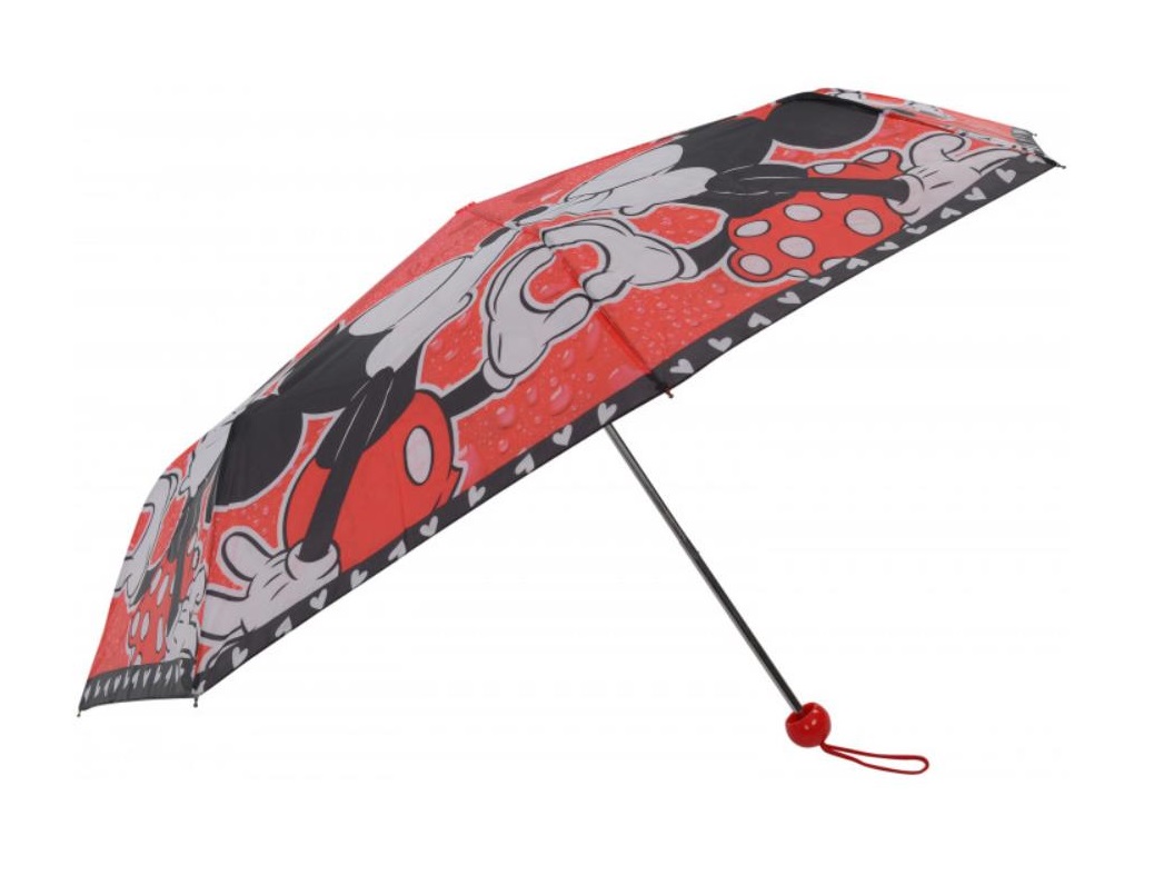 Disney Minnie Mouse und Disney Mickey Mouse Kinder Mädchen Taschen-Regenschirm