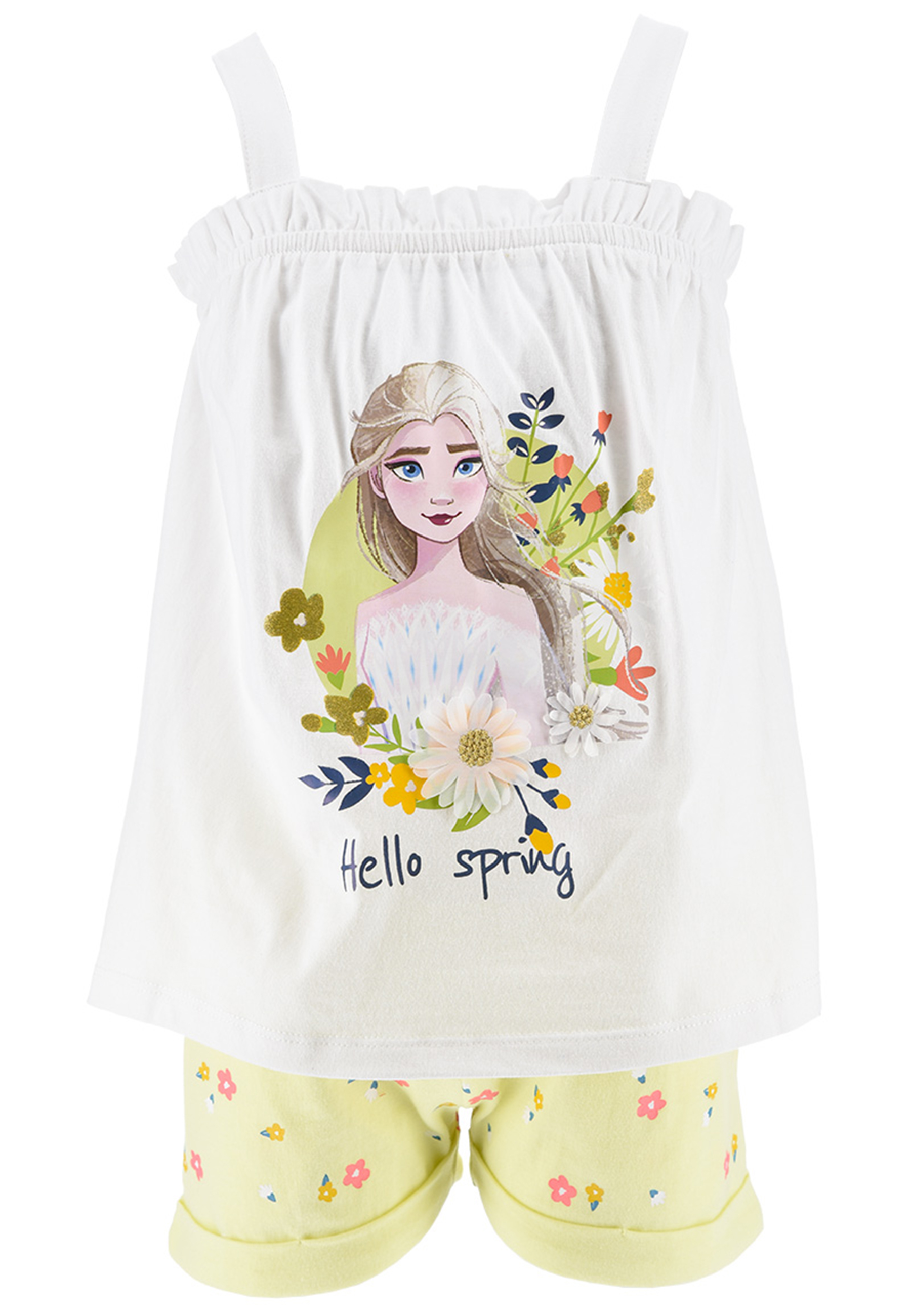 Frozen - Die Eiskönigin Elsa Mädchen Shirt und Short kurze Hose Sommer-Set