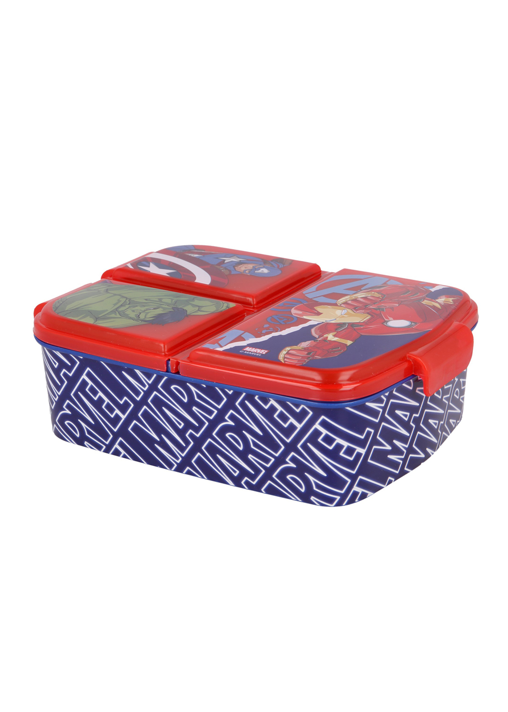 Avengers Comic Kinder Premium Brotdose Lunchbox Frühstücks-Box Vesper-Dose mit 3 Fächern