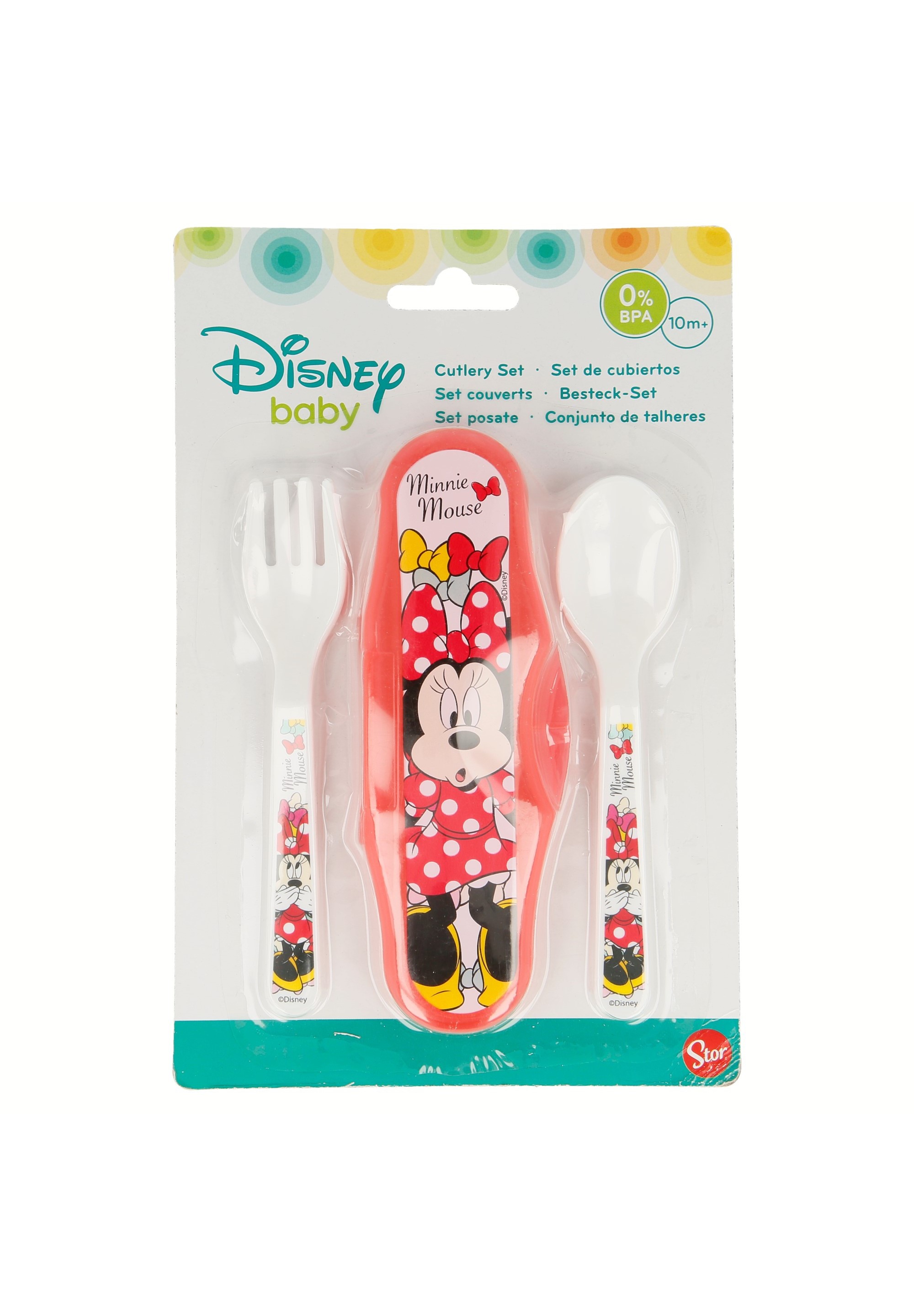 Minnie Mouse Besteck Set Gabel, Löffel und Aufbewahrung 