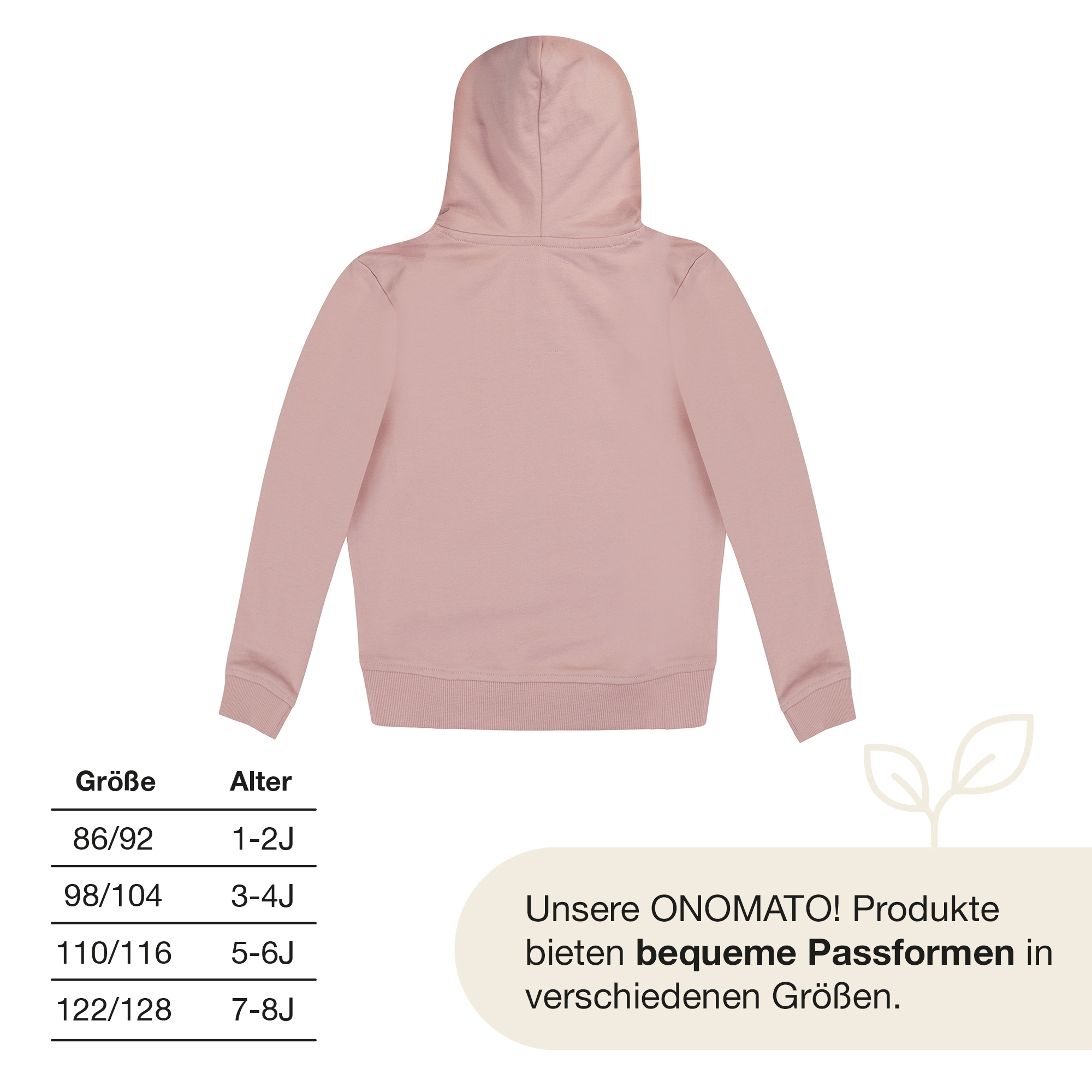 ONOMATO! Mädchen Kapuzen Pullover Hoodie Sweater Sweatshirt mit Kapuze Cradle to Cradle