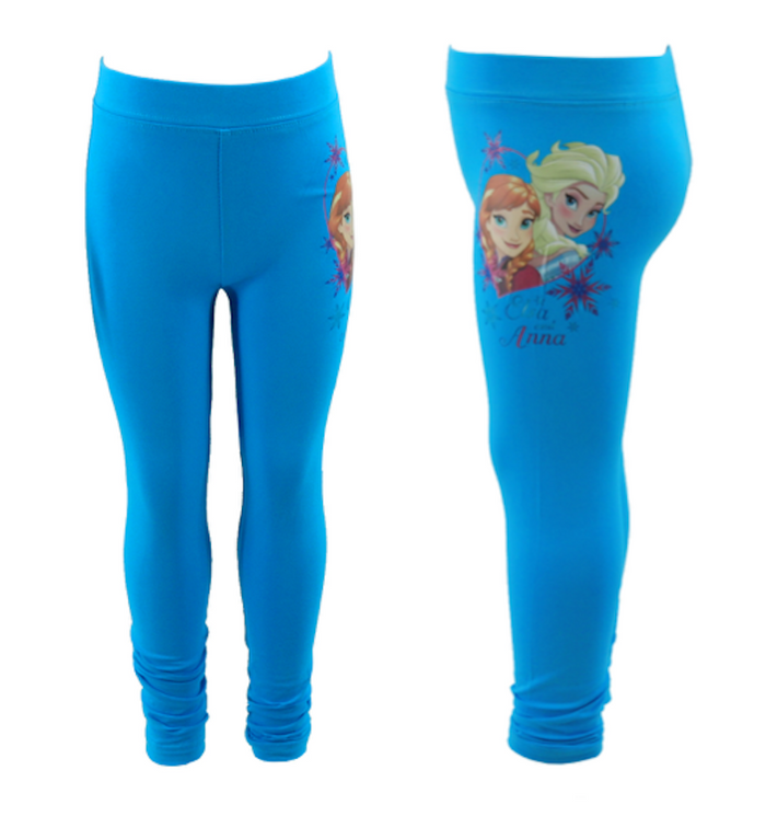 Disney Frozen Eiskönigin Anna & Elsa Leggings Baumwolle Türkis