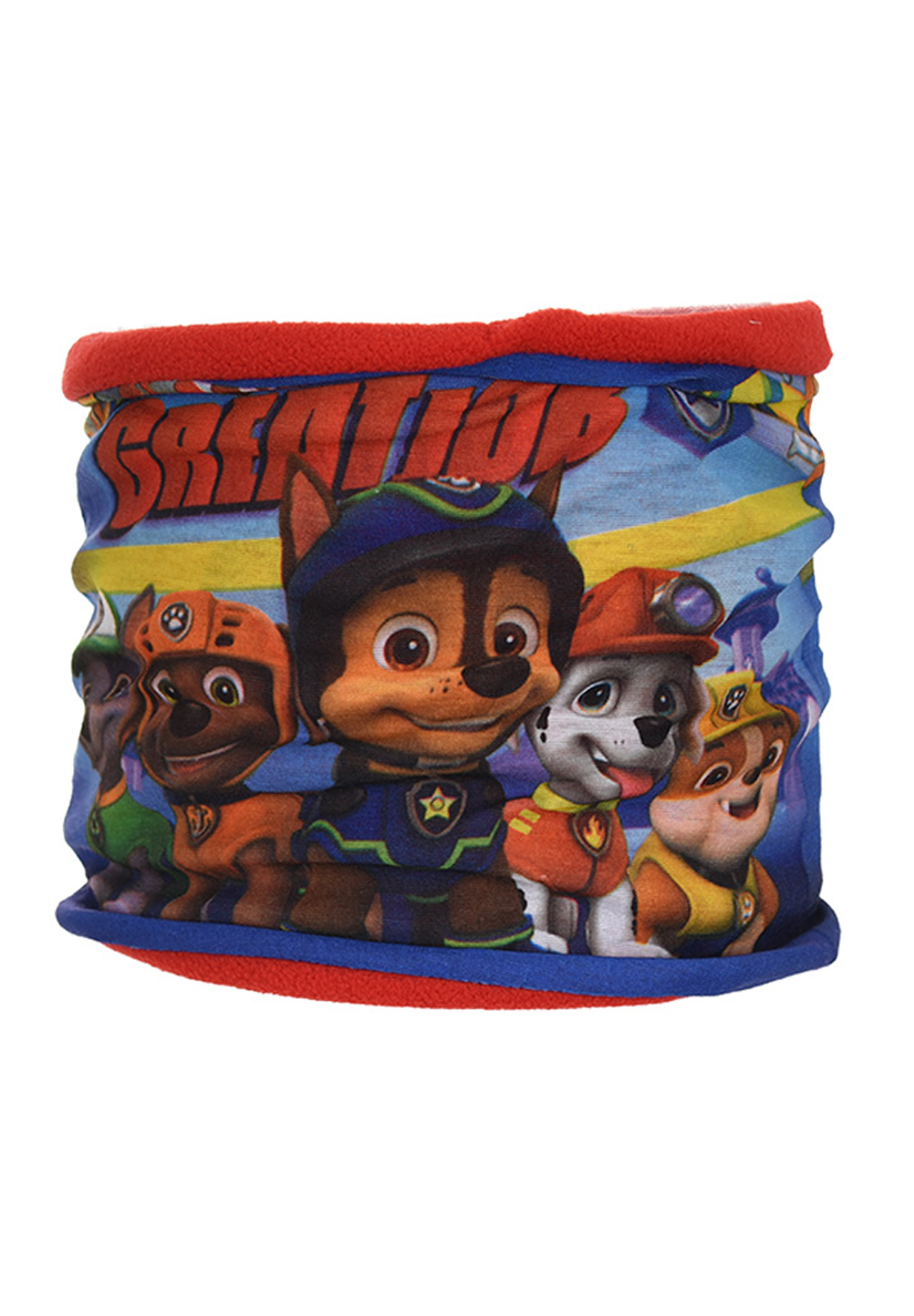 Paw Patrol Schal Schlauchschal Loop Great Job Fleece Rot