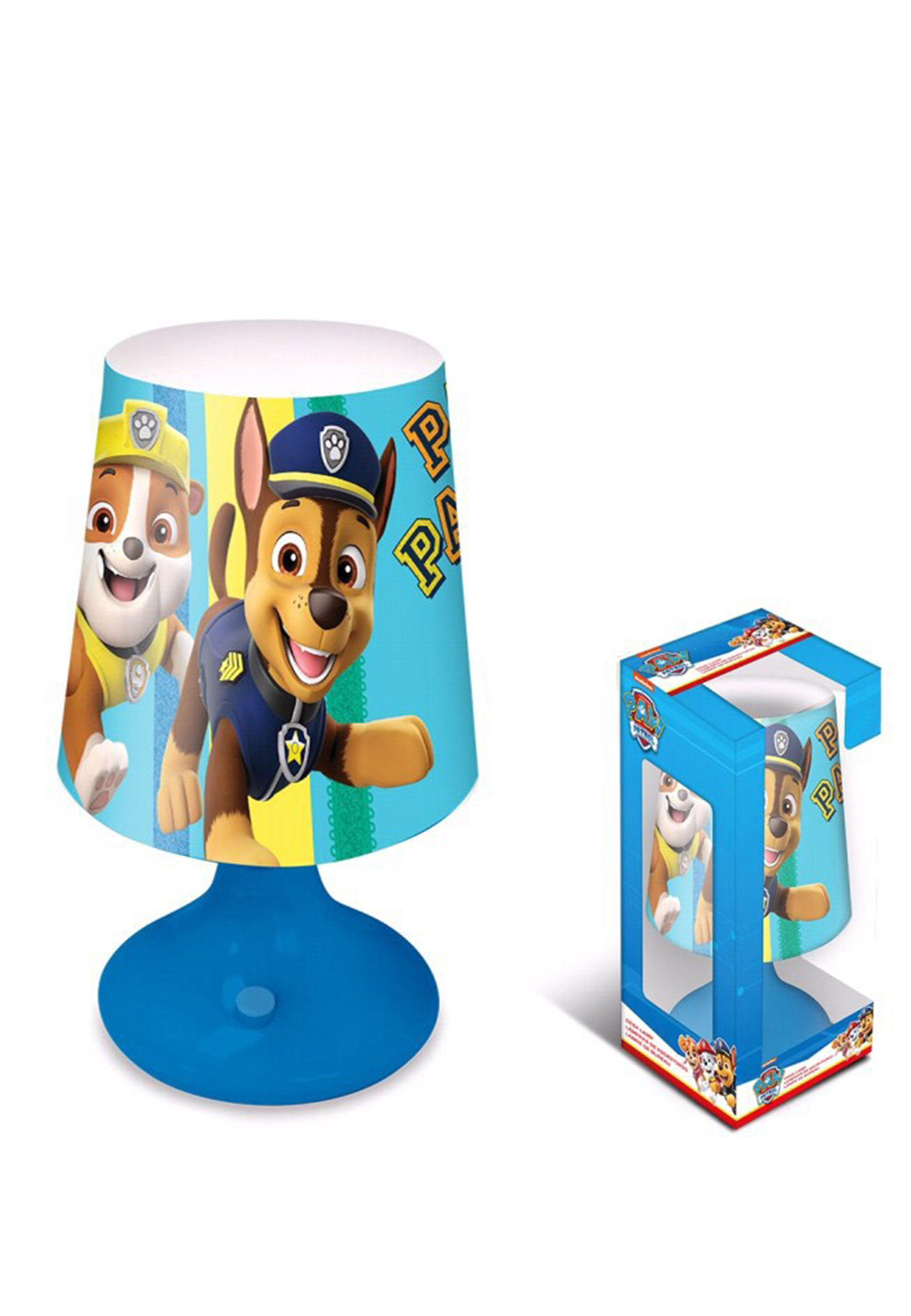 Paw Patrol Chase Rubble Jungen Mini LED Nachttisch-Lampe