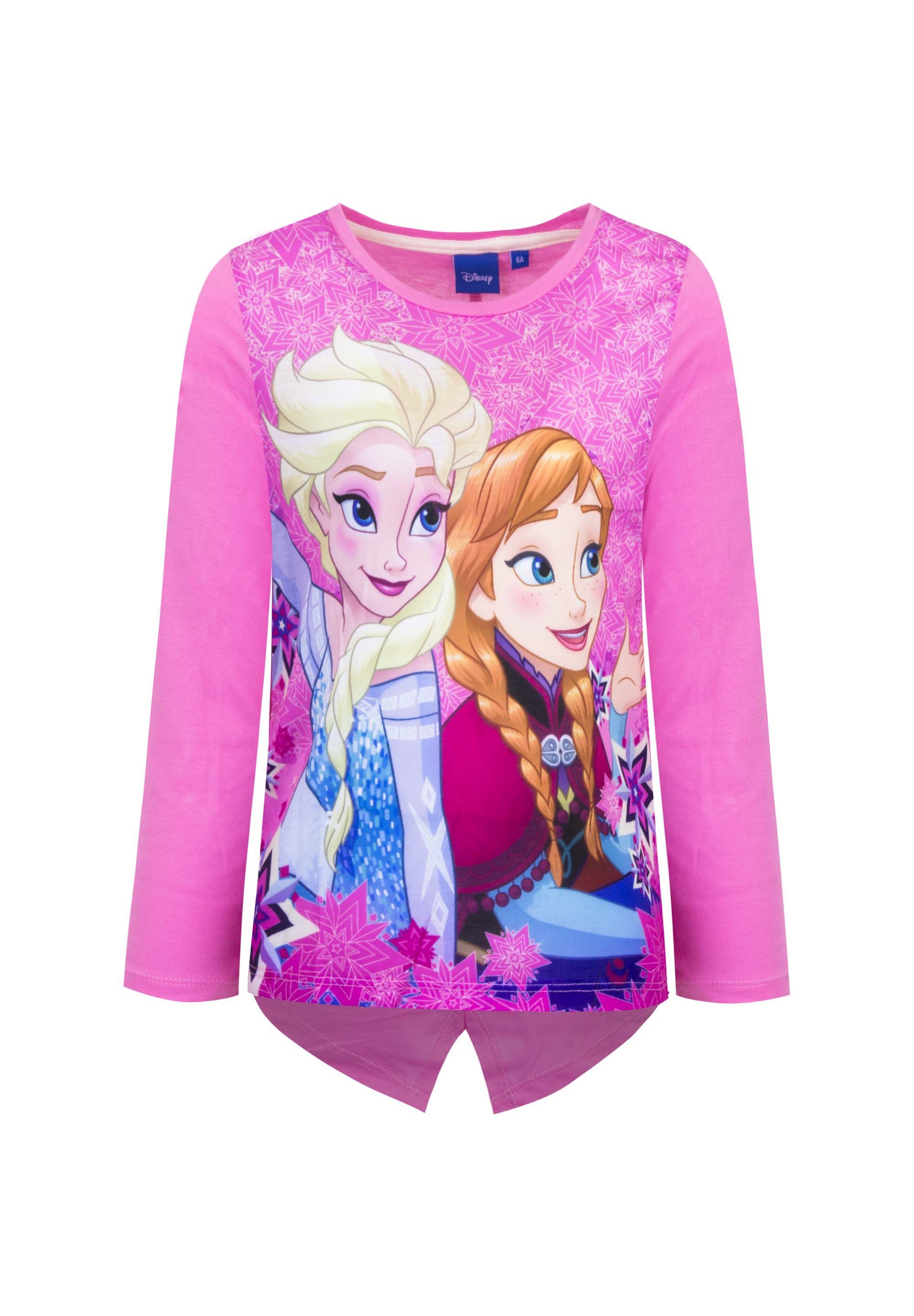 Disney Forzen - Die Eiskönigin Langarmshirt Longsleeve Mädchen Oberteil Elsa Anna