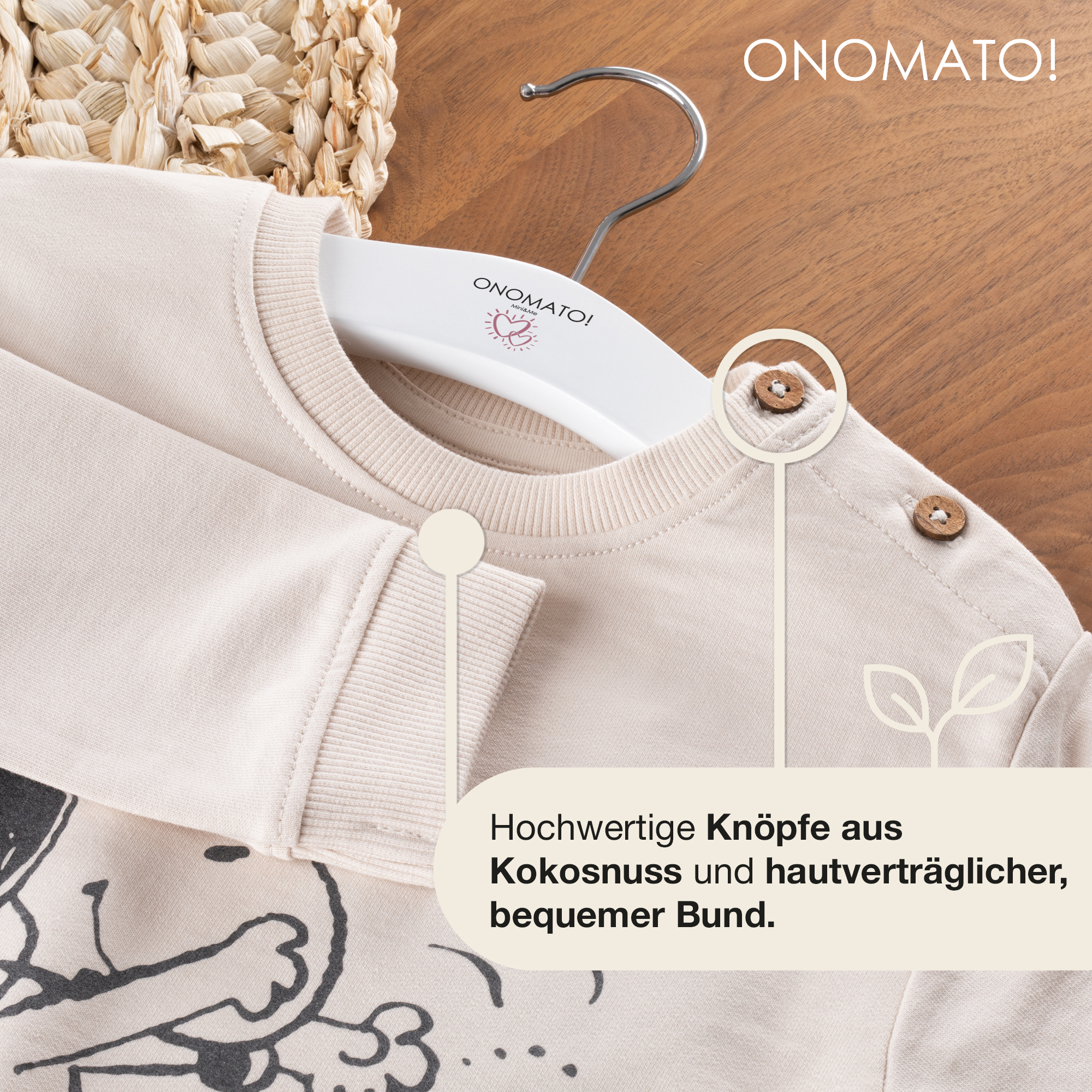 Peanuts Snoopy Baby Jungen Mädchen Sweatshirt Cradle to Cradle