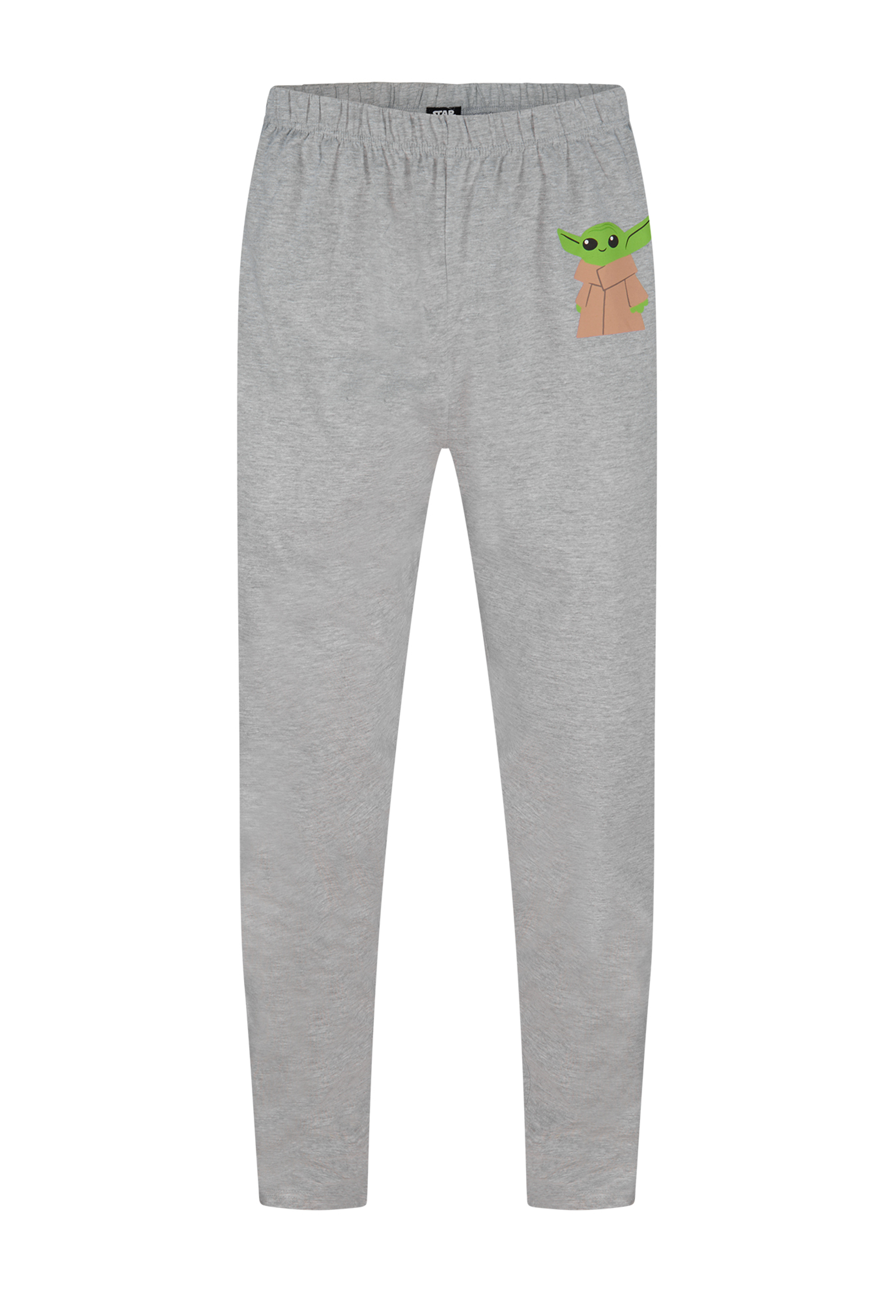 Star Wars Yoda Herren Schlafanzug Lang Pyjama-Set Langarm-Shirt mit Schlafhose