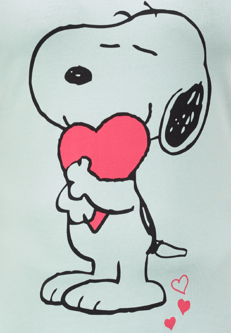 Peanuts Snoopy Damen Sommer Nachthemd-Kleid Schlafshirt Nachtwäsche