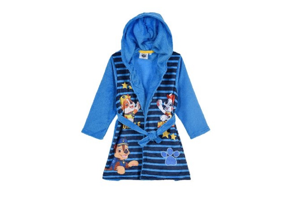 Paw Patrol Kinder Bade-Mantel Morgenmantel mit Kapuze Chase Marshall Rubble