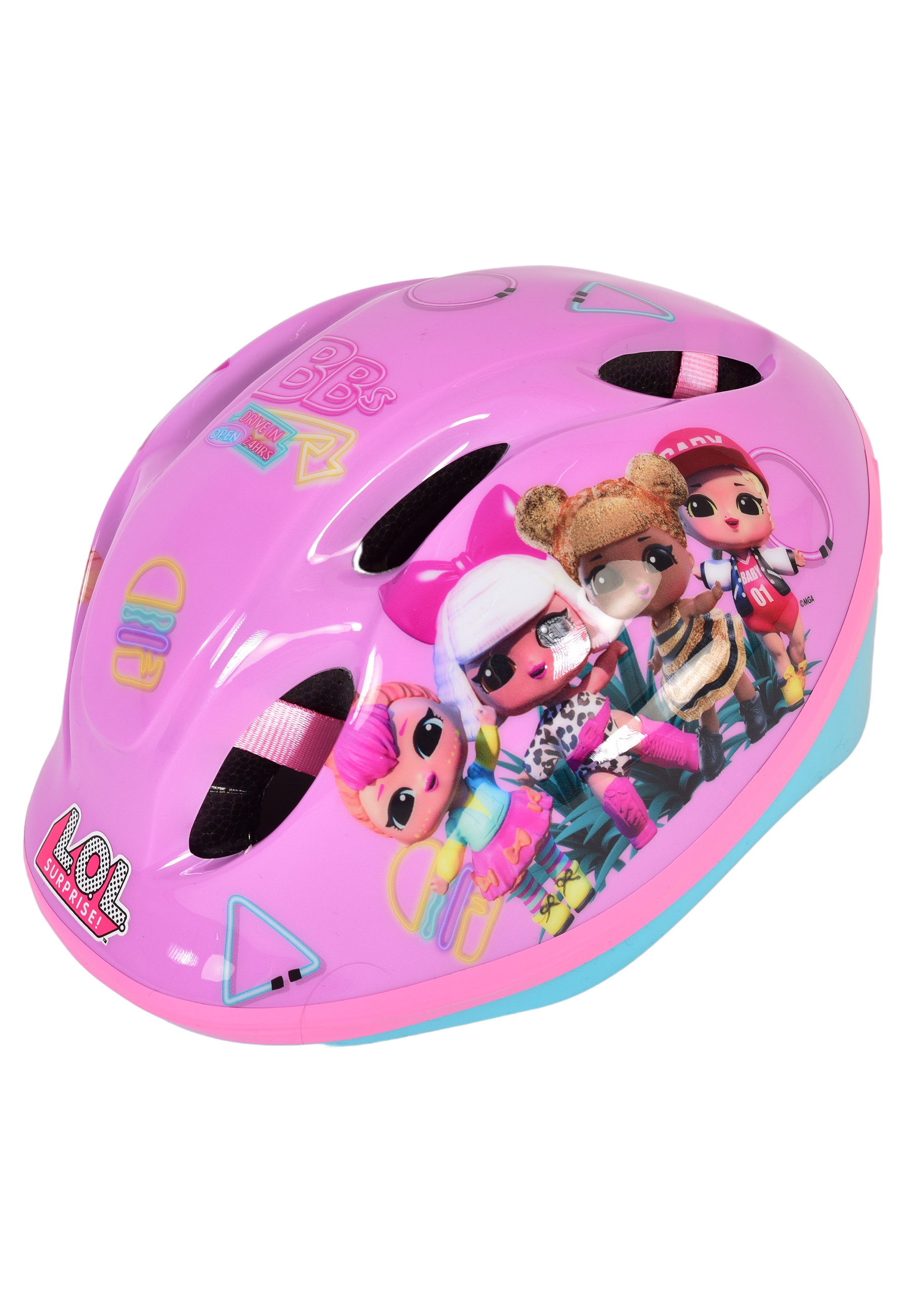 L.O.L. Surprise! Kinder Mädchen Fahrrad-Helm Deluxe Gr. 52-56 cm TÜV/GS  