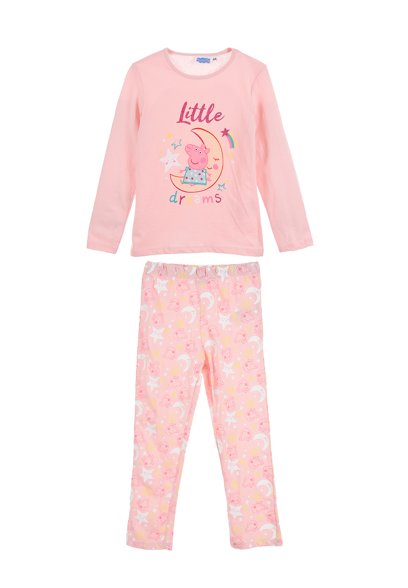 Peppa Pig Kinder Schlafanzug Mädchen Pyjama langarm