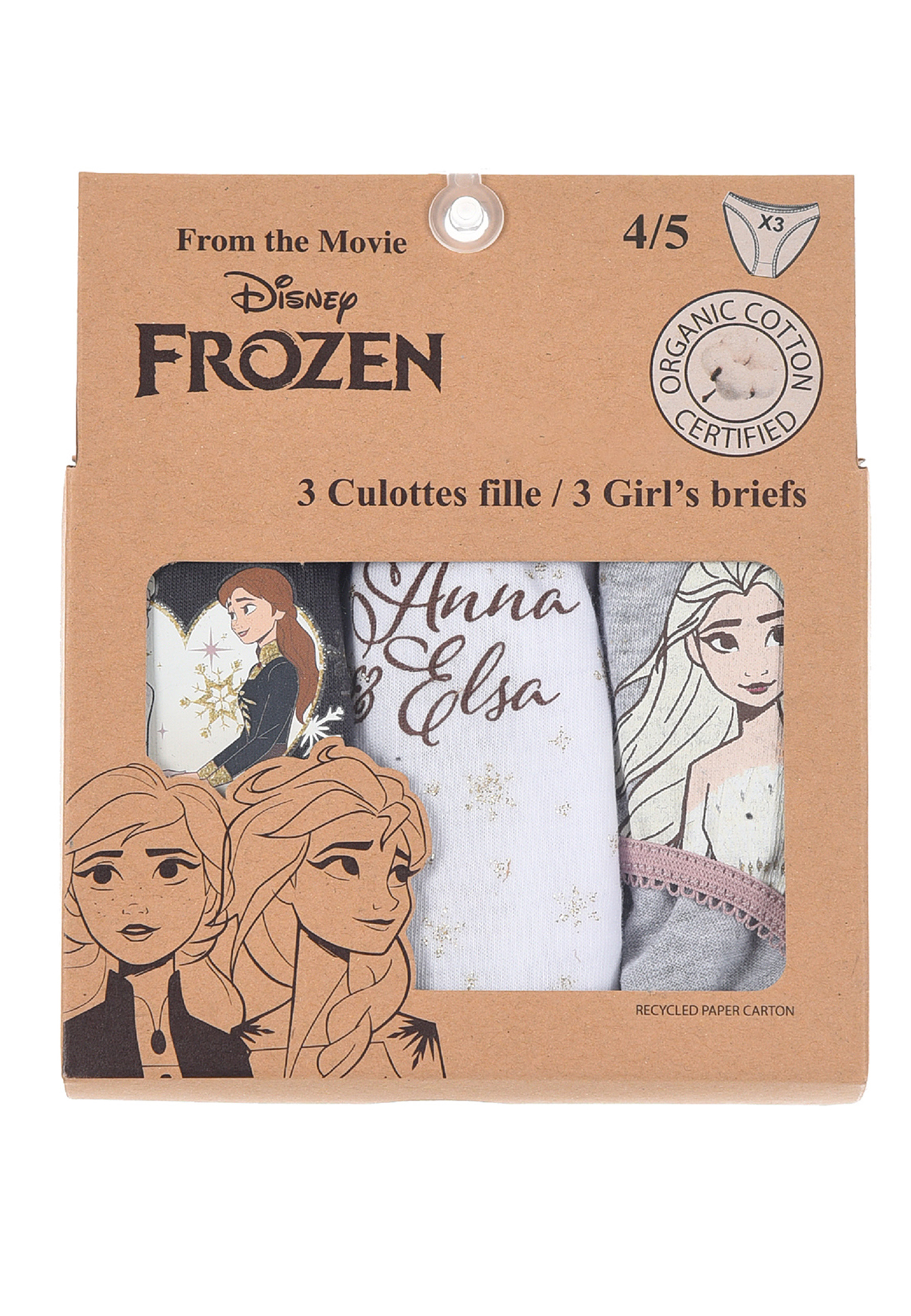 Frozen - Die Eiskönigin Unterhosen Set Schlüpfer 3er Pack Elsa Anna