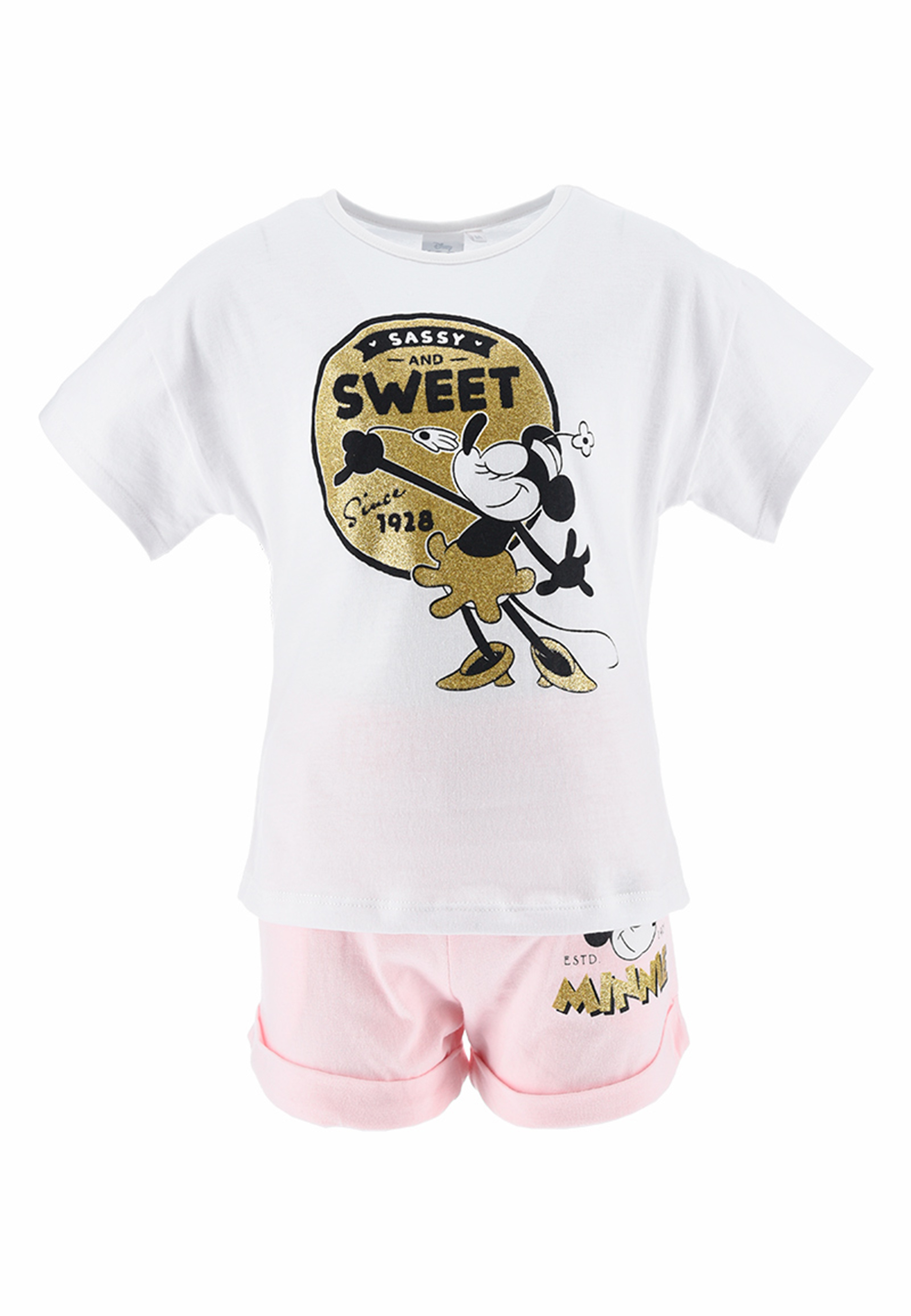 Minnie Mouse Retro T-Shirt und Short Kurze Hose Sommer-Set