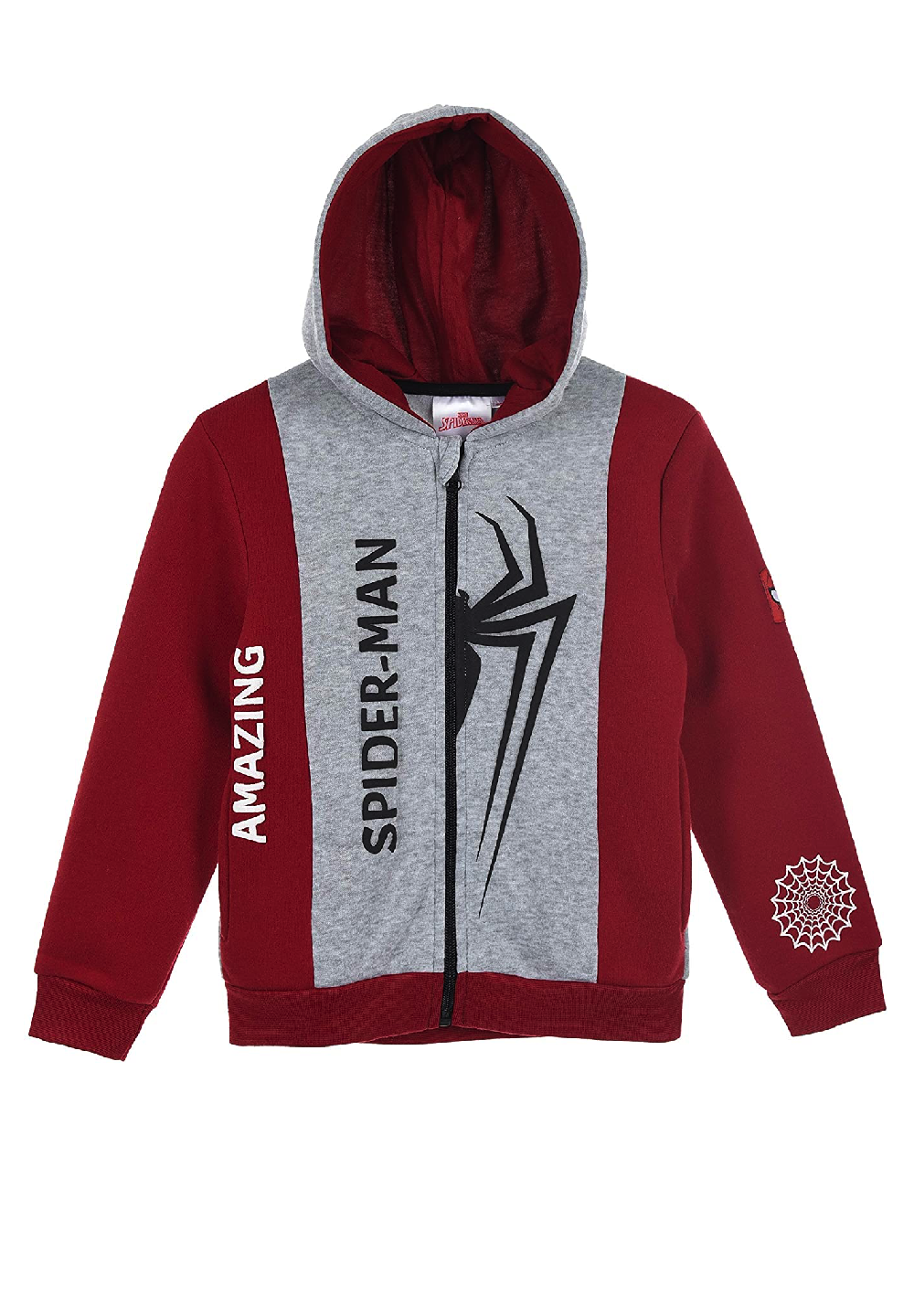Spider-Man Sweatjacke Pullover-Jacke Hoodie Kapuze Kapuzenjacke Reißverschluss
