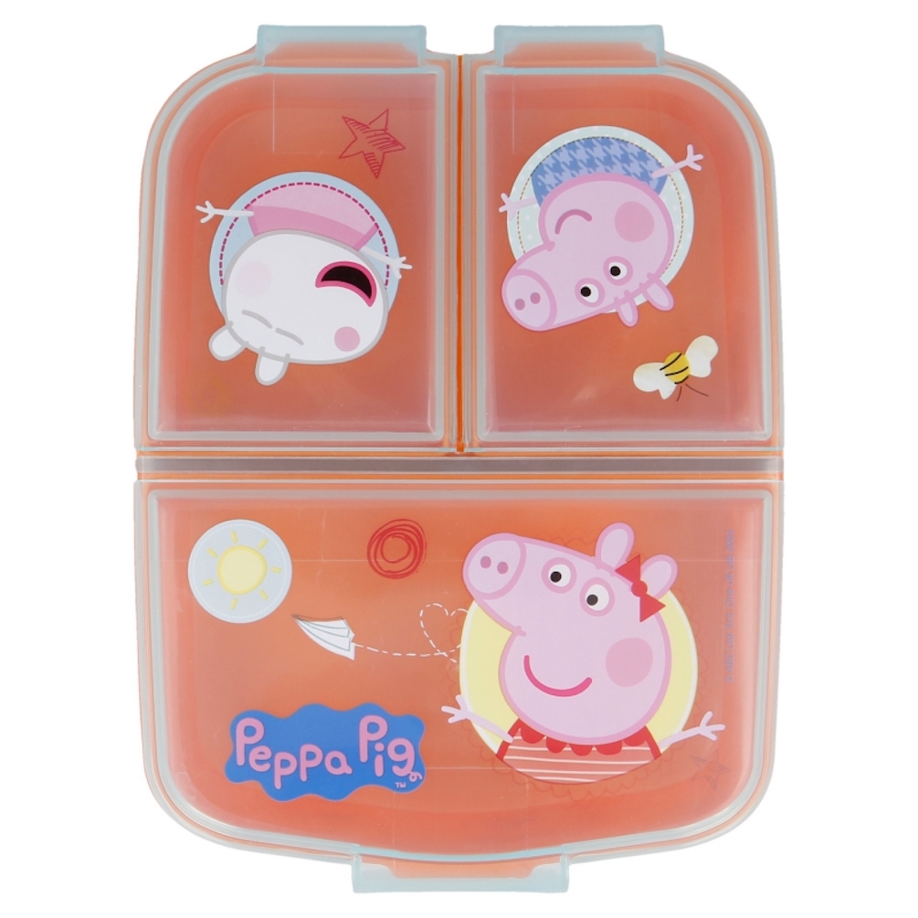 Kinder Premium Brotdose Lunchbox Frühstücks-Box Vesper-Dose mit 3 Fächern