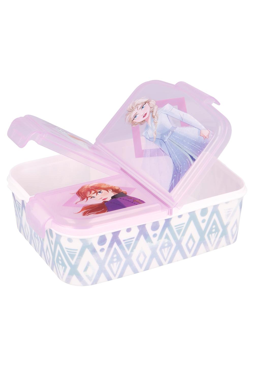 Frozen 2 - Die Eiskönigin II Elements Anna und Elsa Kinder Premium Lunchbox Brotdose Frühstücks-Box Vesper-Dose mit 3 Fächern
