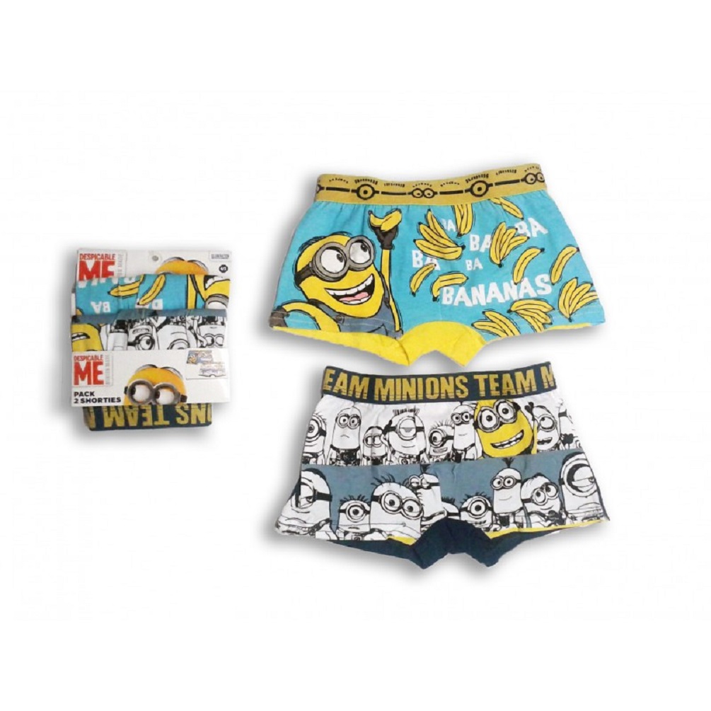 Minions Unterhosen Boxershorts Retroshorts Set 2 tlg.