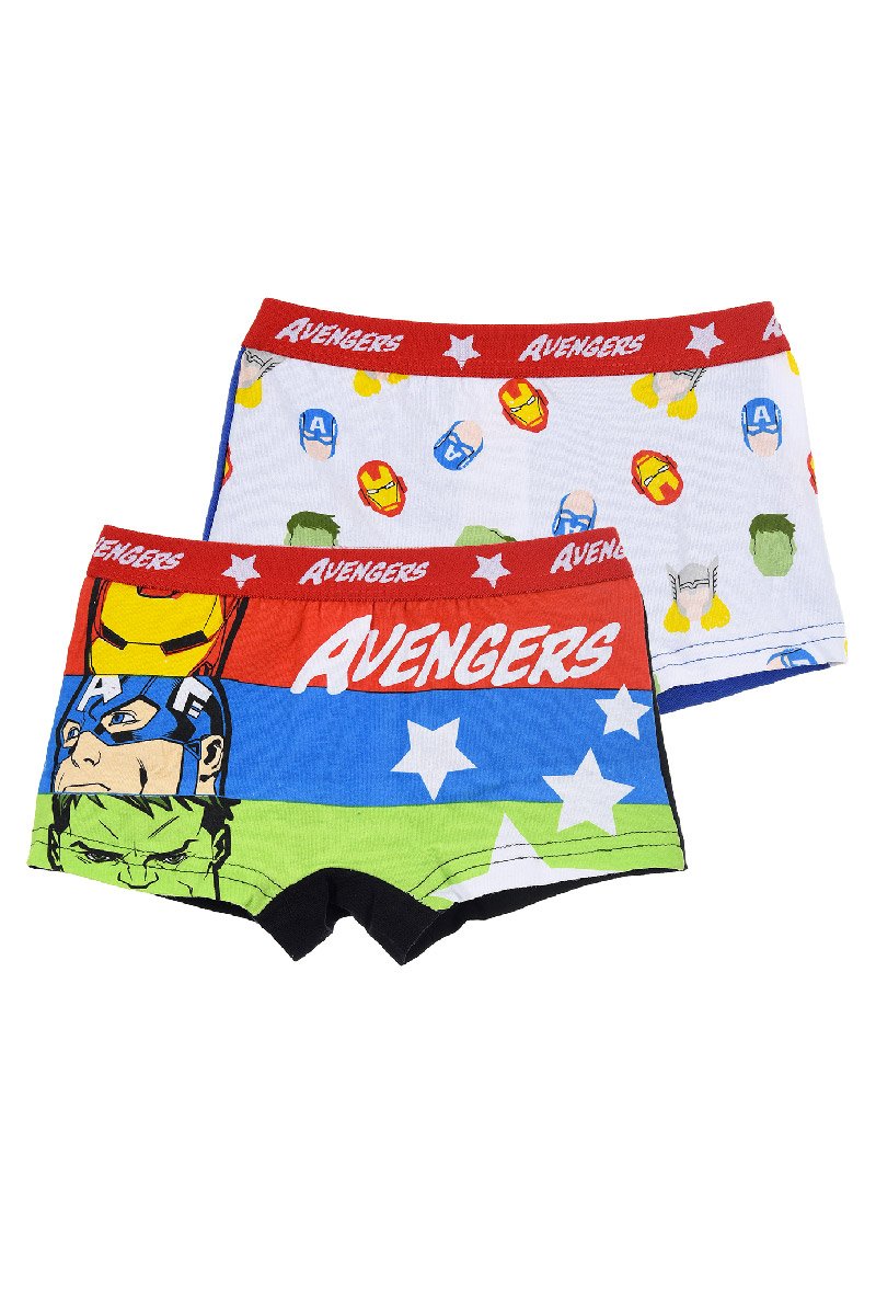 Avengers Jungen Boxershort Unterwäsche Unterhose 2er Set Hulk, Ironman und Captain America
