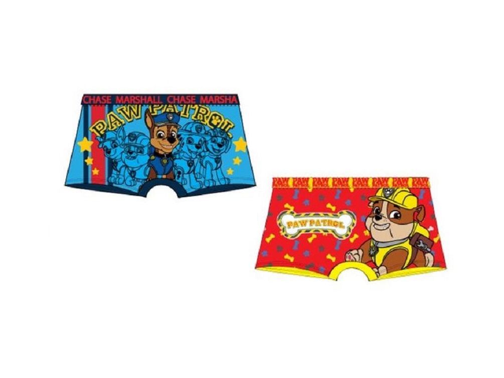 Paw Patrol Chase und Rubble Jungen Kinder Unterhosen Boxershorts Set 2 tlg.