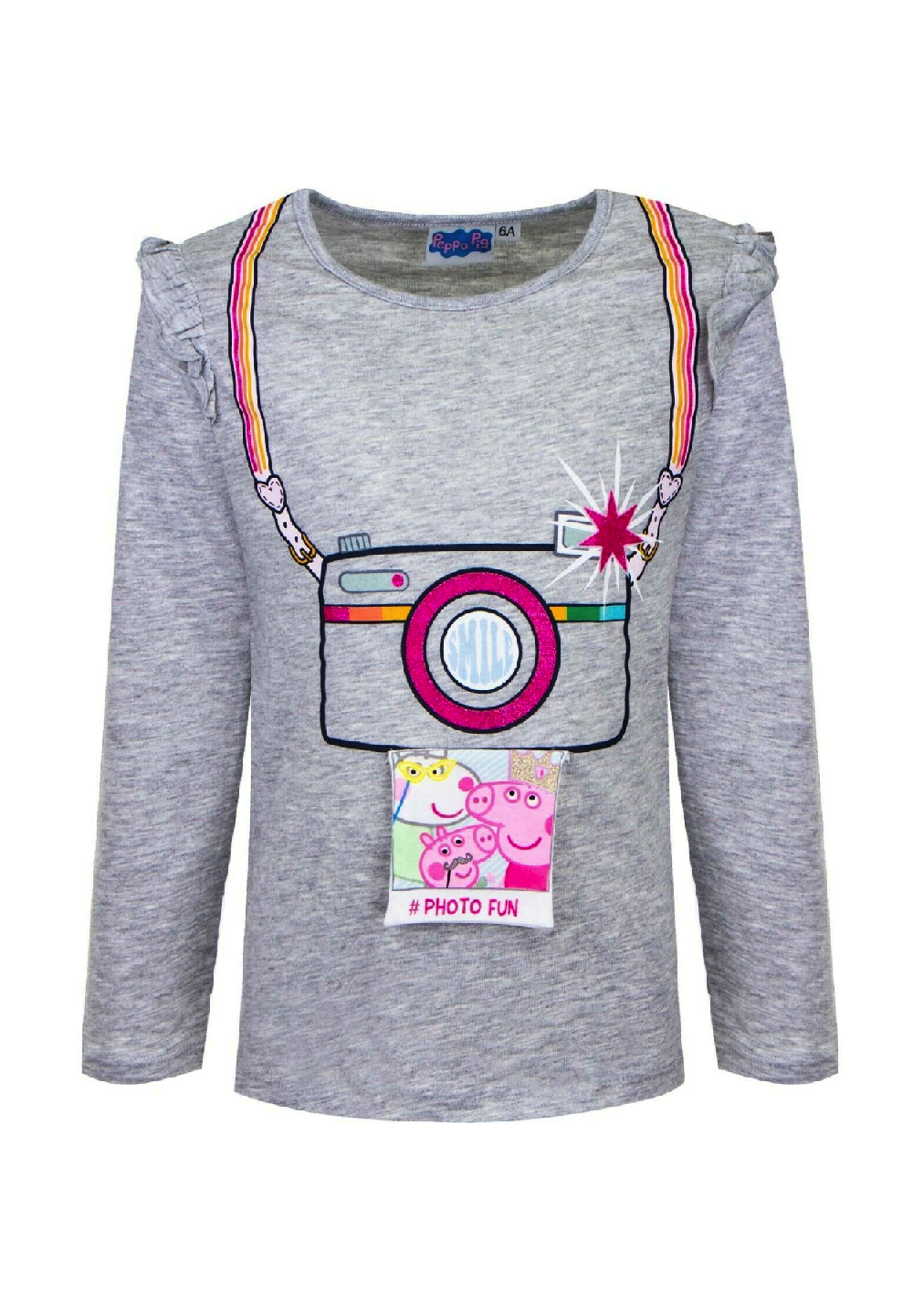 Peppa Wutz Pig Kinder Langarmshirt Mädchen Longsleeve Oberteil
