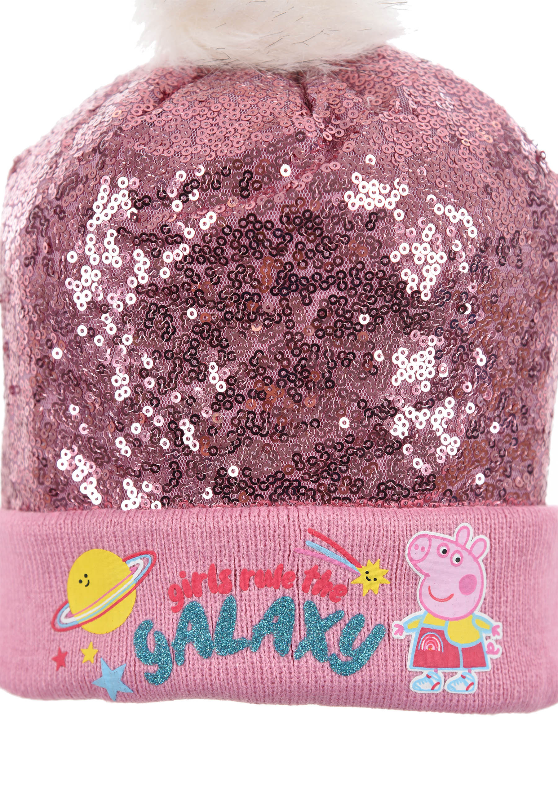 Peppa Pig Wutz Kinder Mädchen Winter-Set Winter-Mütze und Handschuhe