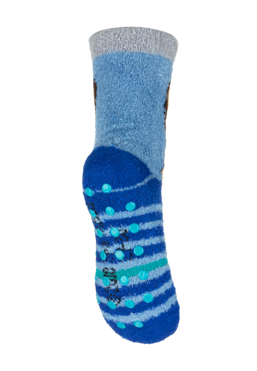 Paw Patrol Chase und Marshall Kinder Frottee Gumminoppen Stopper-Socken 4er Pack