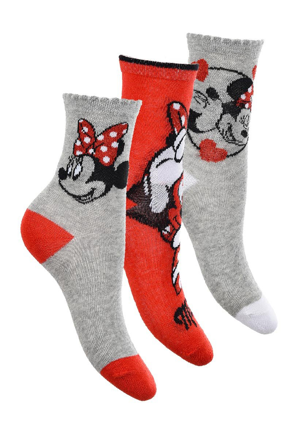Minnie Mouse Kinder Mädchen Socken 6 Paar Strümpfe Paket Set