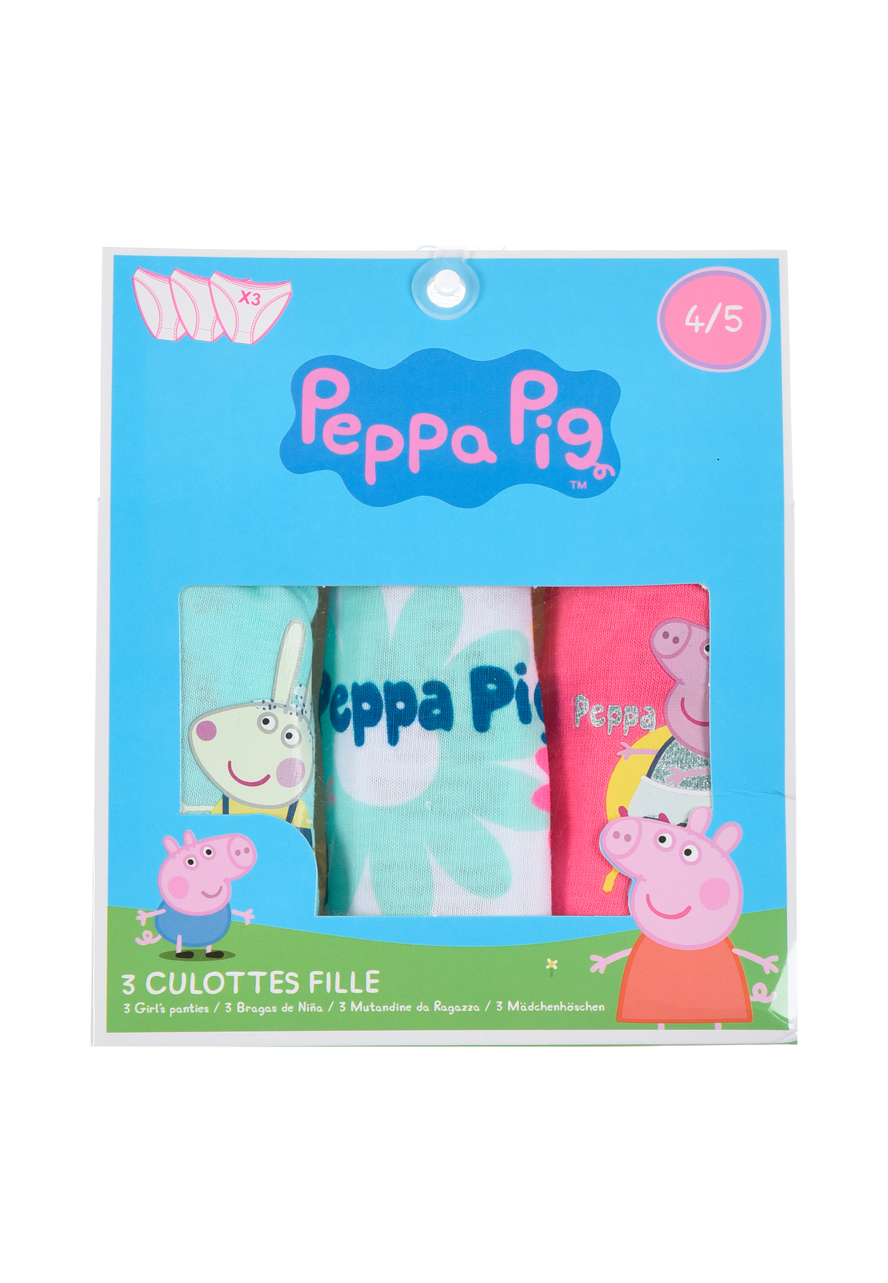 Peppa Wutz Pig Kinder Unterhosen Mädchen Schlüpfer Slips 3er Pack