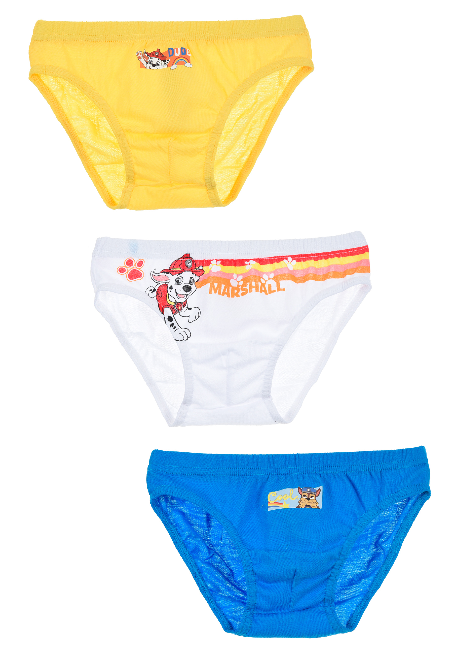 Paw Patrol Chase Marshall Jungen Kinder Unterhosen Schlüpfer Set 3 tlg.