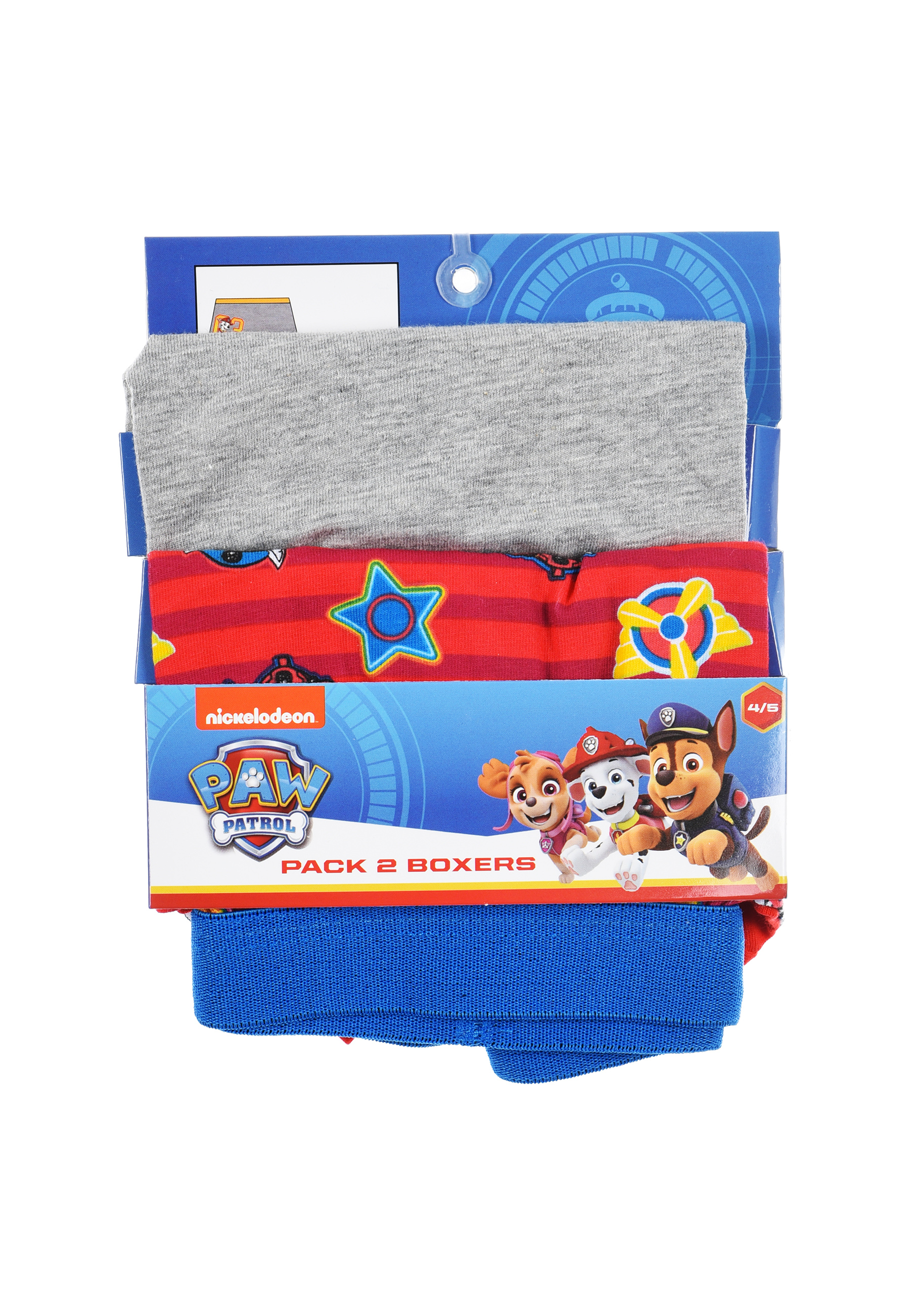Paw Patrol Marshall Jungen Kinder Unterhosen Boxershorts Set 2 tlg. Grau + Rot