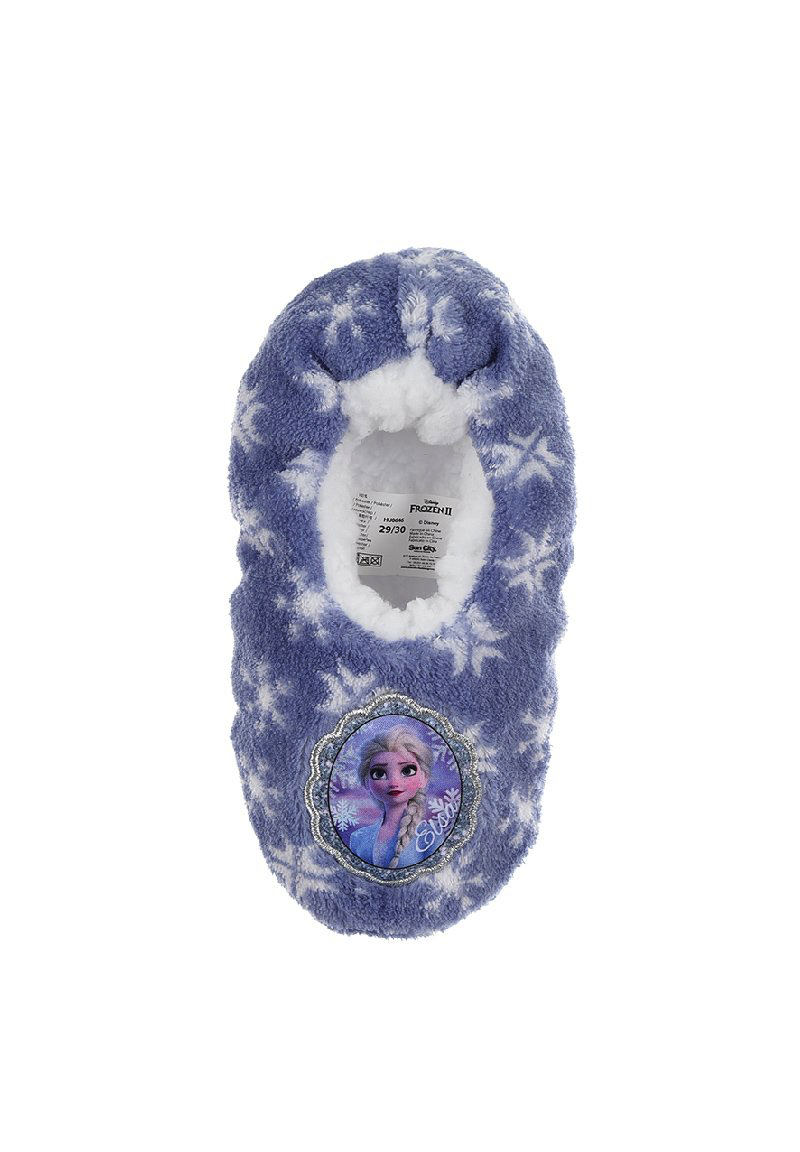 Frozen - Die Eiskönigin Anna Elsa Winter Hausschuhe Pantoffeln Fleece warm gefüttert Gumminoppen