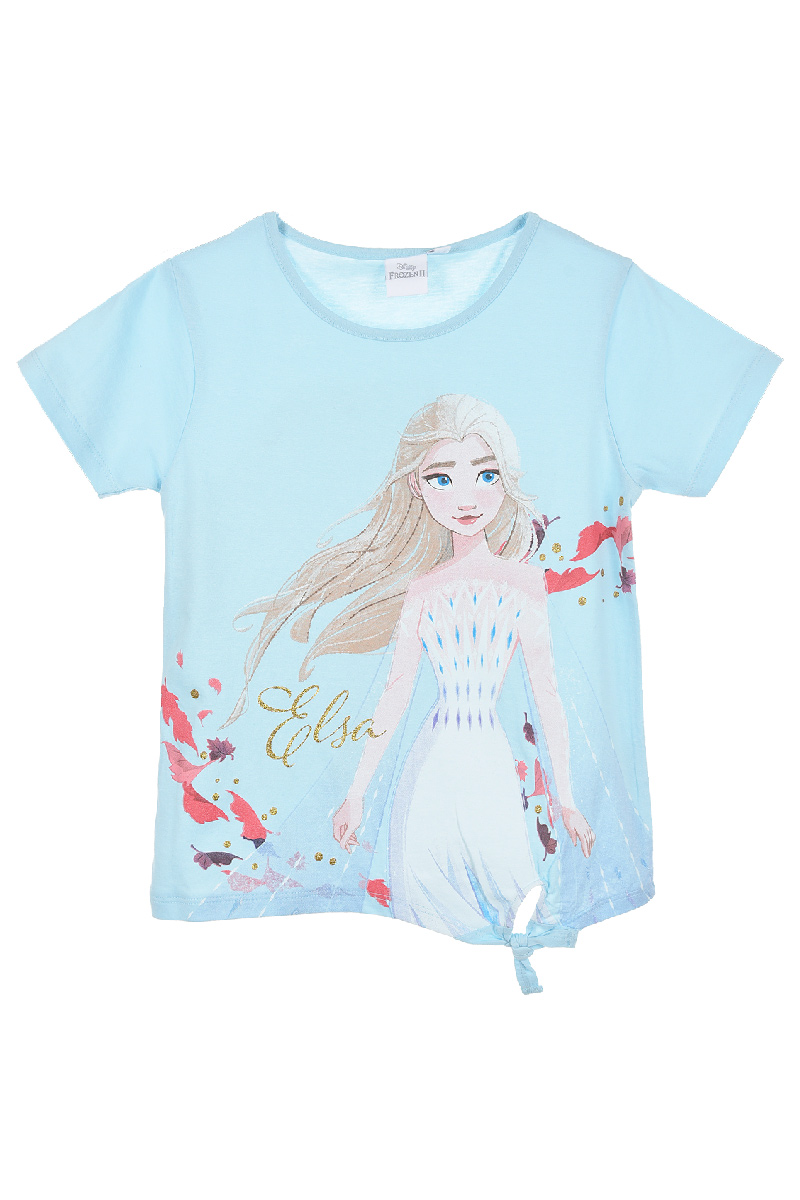 Frozen - Die Eiskönigin T-Shirt kurzarm Oberteil Shirt mit Elsa