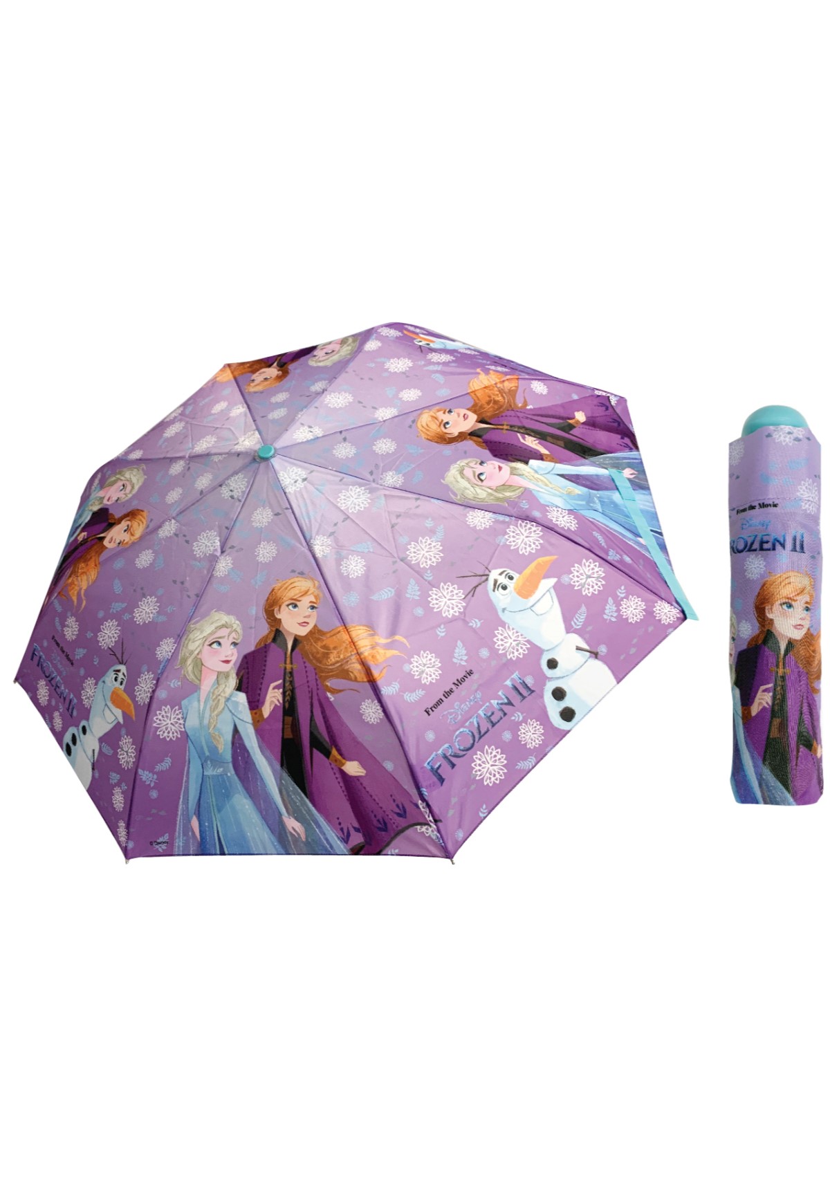 Frozen - Die Eiskönigin Anna und Elsa Kinder Taschen-Regenschirm Mädchen
