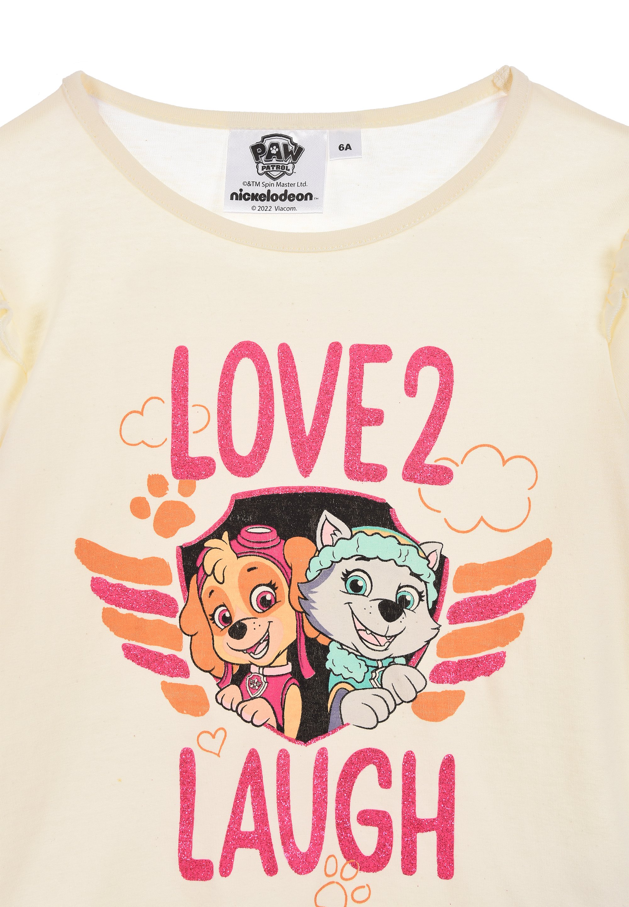 Paw Patrol Skye und Everest Kinder Mädchen Langarm-Shirt Longsleeve Oberteil 