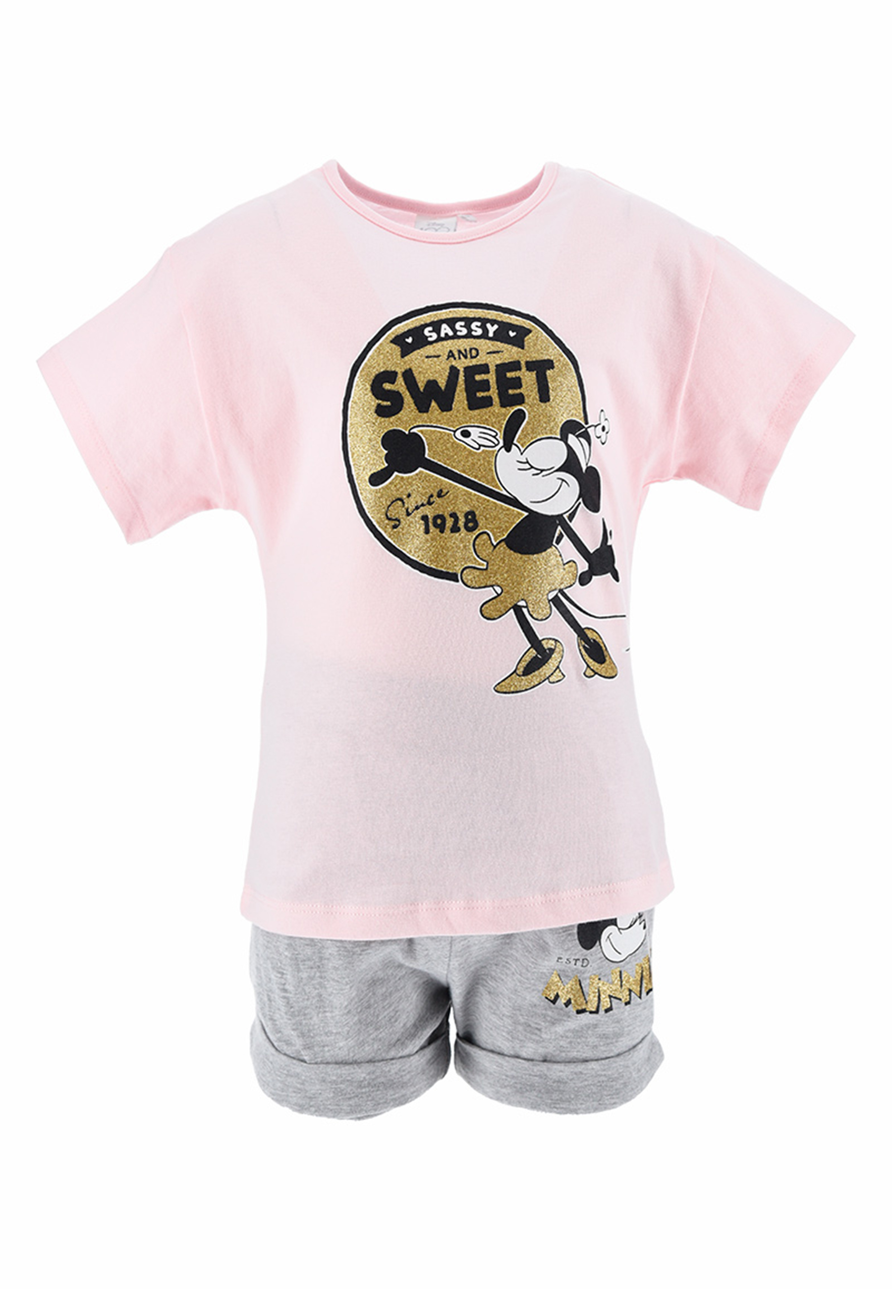 Minnie Mouse Retro T-Shirt und Short Kurze Hose Sommer-Set