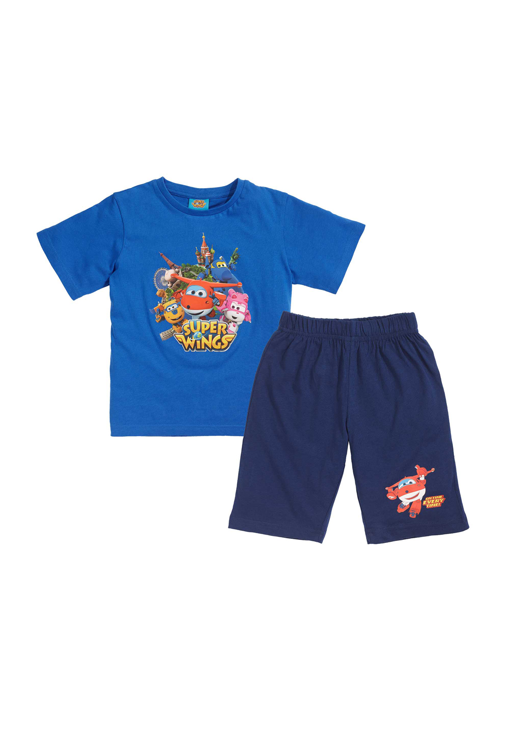 Super Wings Schlafanzug Shorty Kinder Pyjama Kurzarm 2 tlg. für Jungen