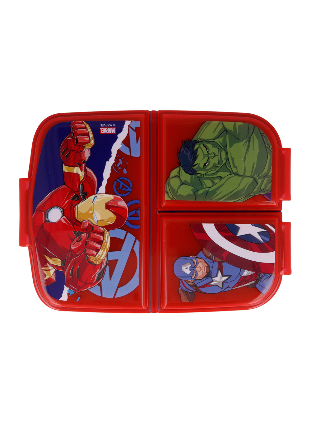 Avengers Comic Kinder Premium Brotdose Lunchbox Frühstücks-Box Vesper-Dose mit 3 Fächern