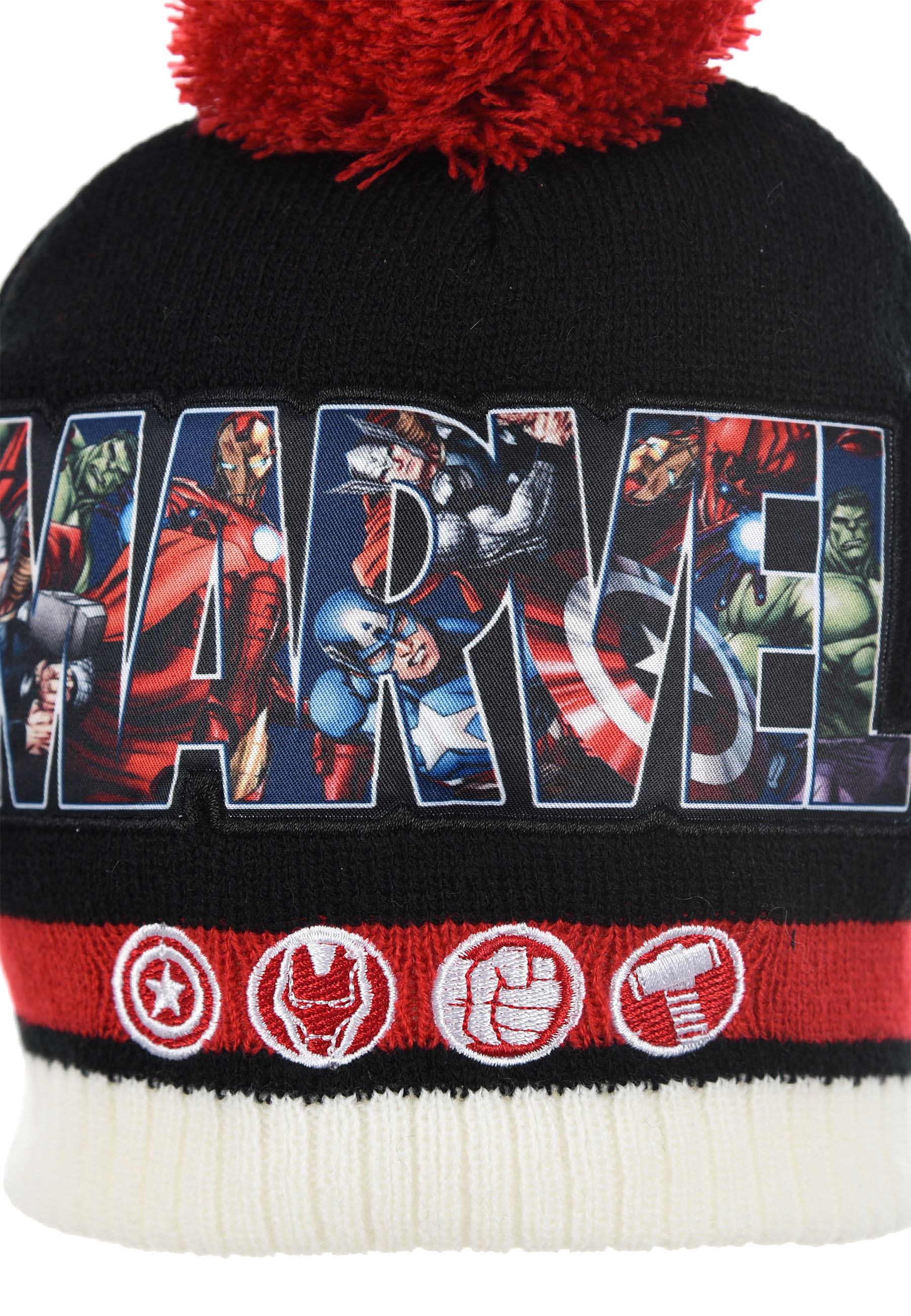 Avengers Hulk Captain America Thor Ironman Kinder Jungen Winter-Set Mütze und Schal