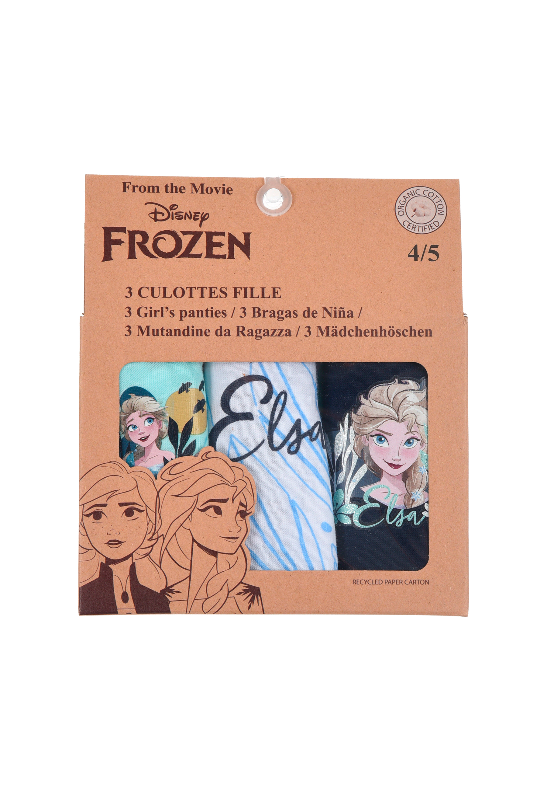 Frozen - Die Eiskönigin Unterhosen Set Schlüpfer 3er Pack Elsa Anna