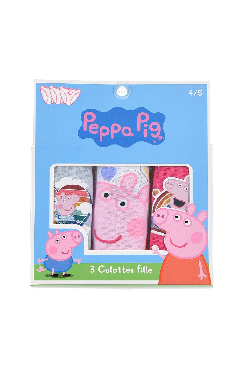 Peppa Wutz Pig Kinder Unterhosen Mädchen Schlüpfer Slips 3er Pack 