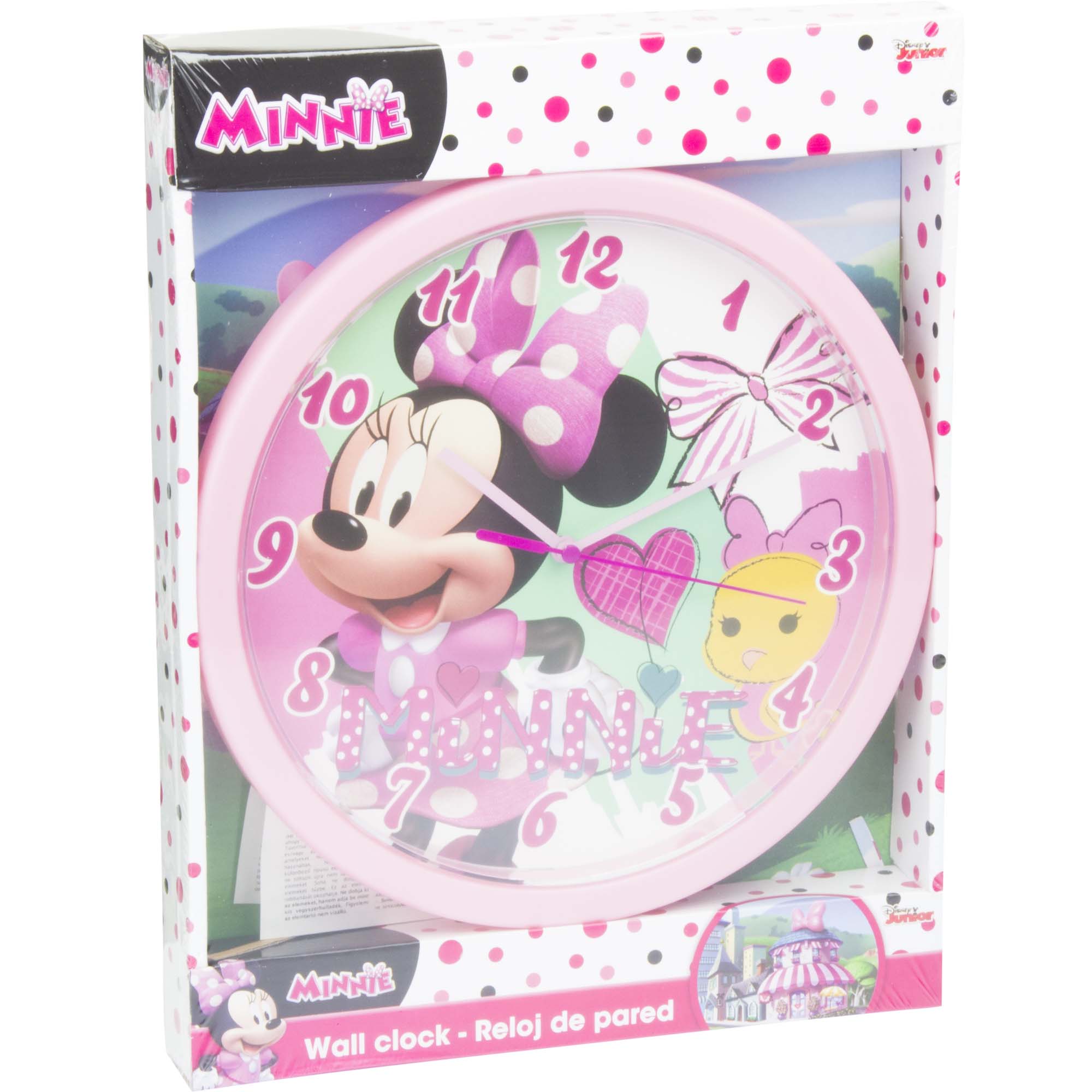 Disney Minnie Mouse Wanduhr Kinderuhr Kinderzimmer