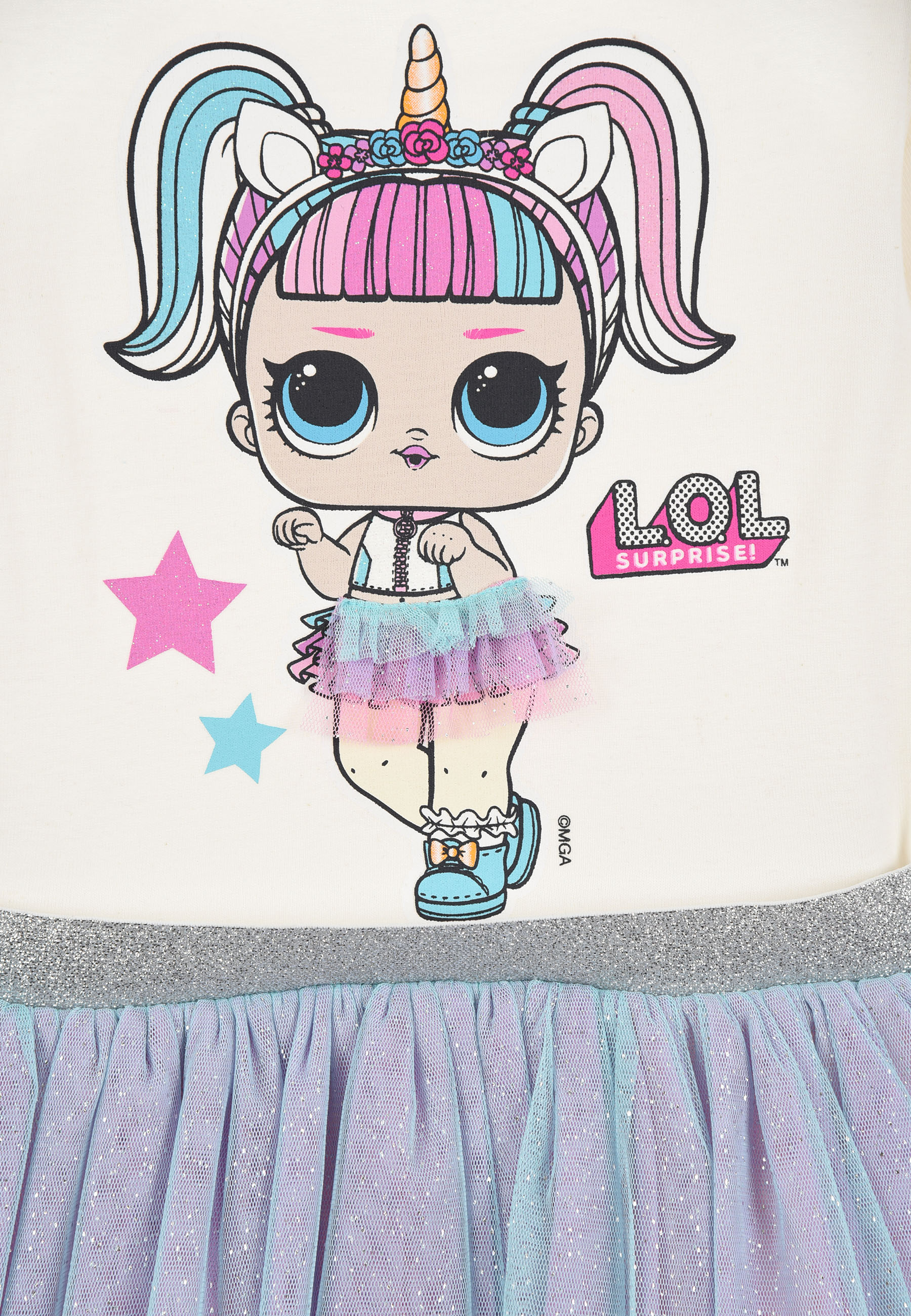 L.O.L. Surprise! Kinder Mädchen Tüll Kleid langarm Fest-Kleid Dress