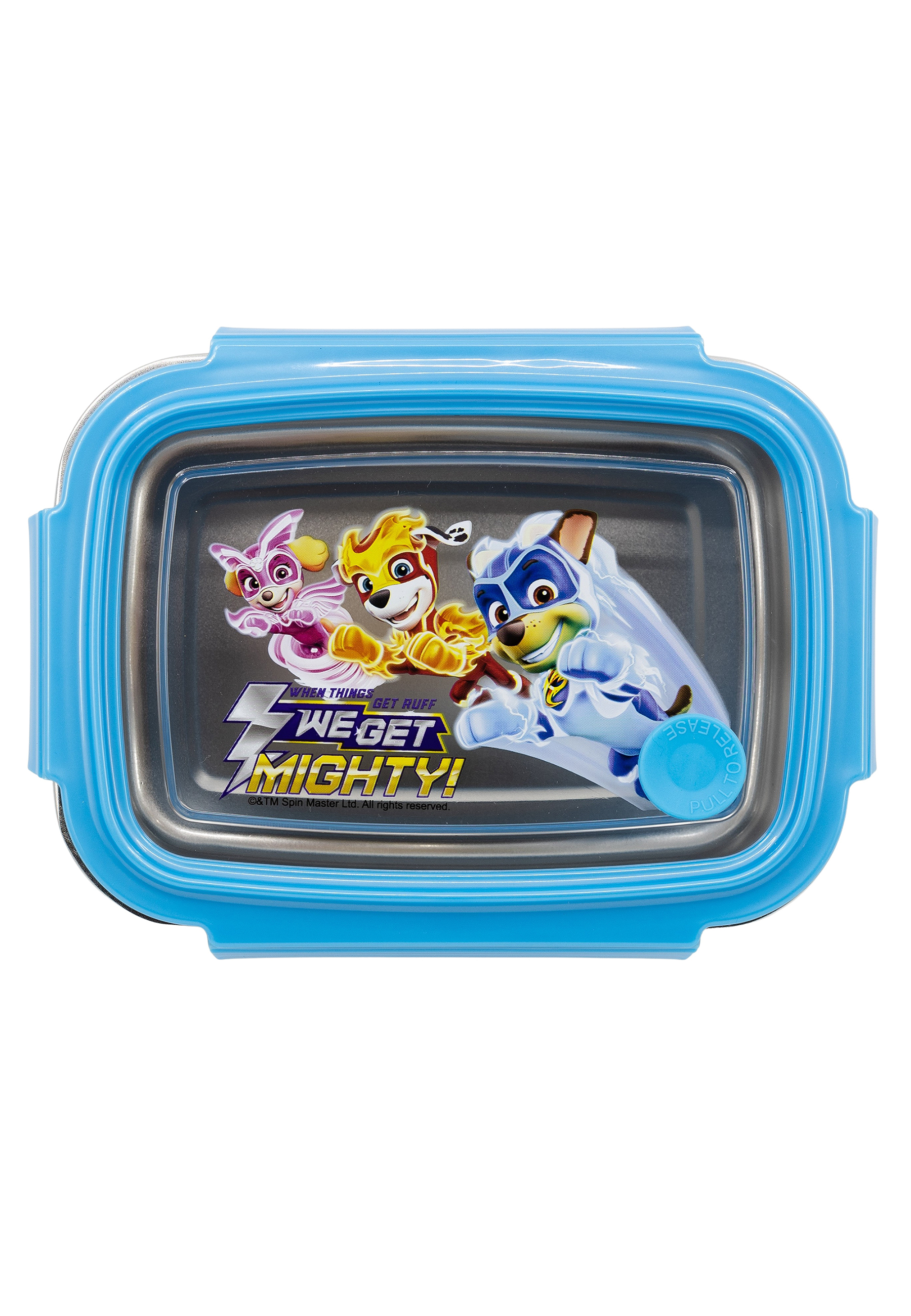 Paw Patrol - Mighty Pups Kinder Premium Edelstahl Brotdose Lunchbox Frühstücks-Box Vesper-Dose 670 ml