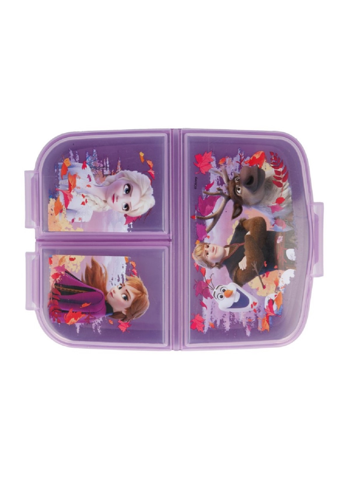 Frozen 2 - Die Eiskönigin II Anna und Elsa Kinder Premium Lunchbox Brotdose Frühstücks-Box Vesper-Dose mit 3 Fächern