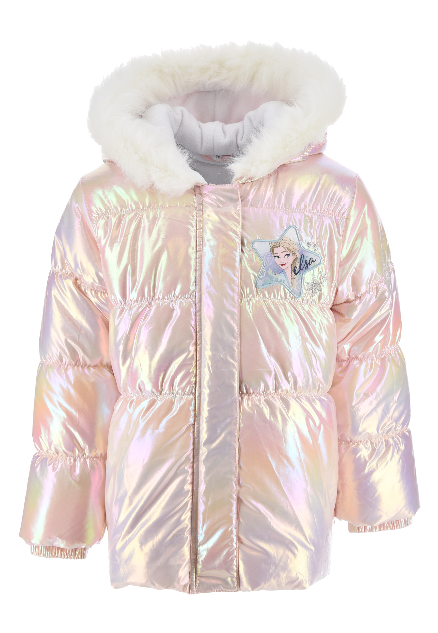 Frozen 2 - Die Eiskönigin Elsa Kinder Mädchen Winter-Jacke Pufferjacke Steppjacke mit Kapuze