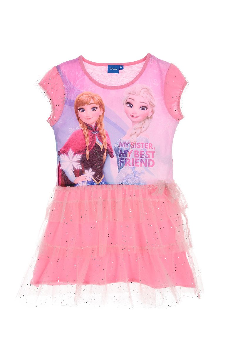 Disney Frozen - Die Eiskönigin Anna & Elsa Kinder Sommer-Kleid