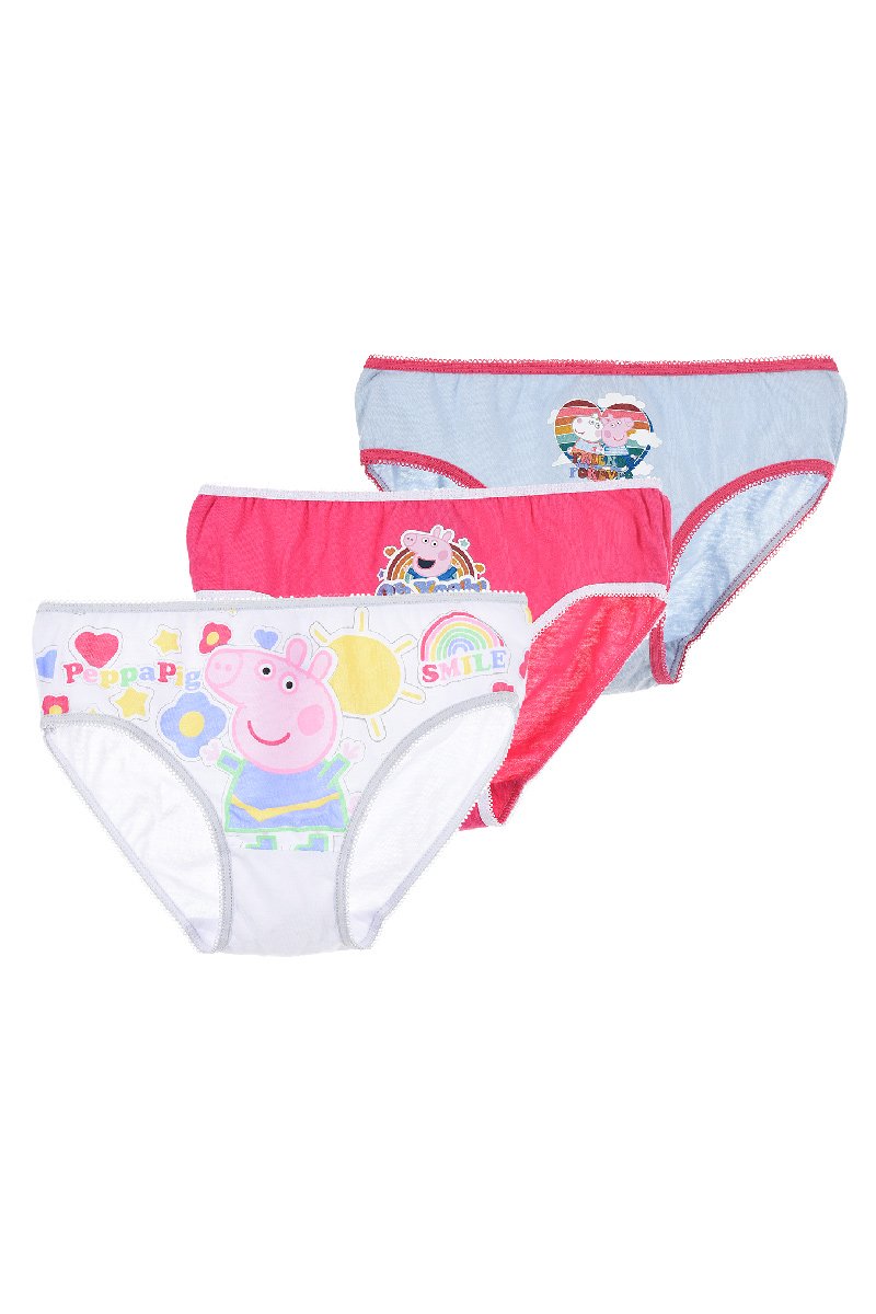 Peppa Wutz Pig Kinder Unterhosen Mädchen Schlüpfer Slips 3er Pack 