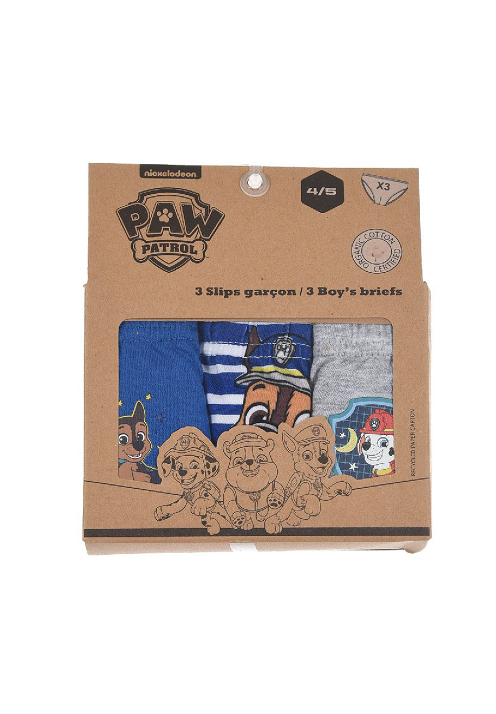 Paw Patrol Chase und Marshall Jungen Kinder Unterhosen Schlüpfer Set 3 tlg.