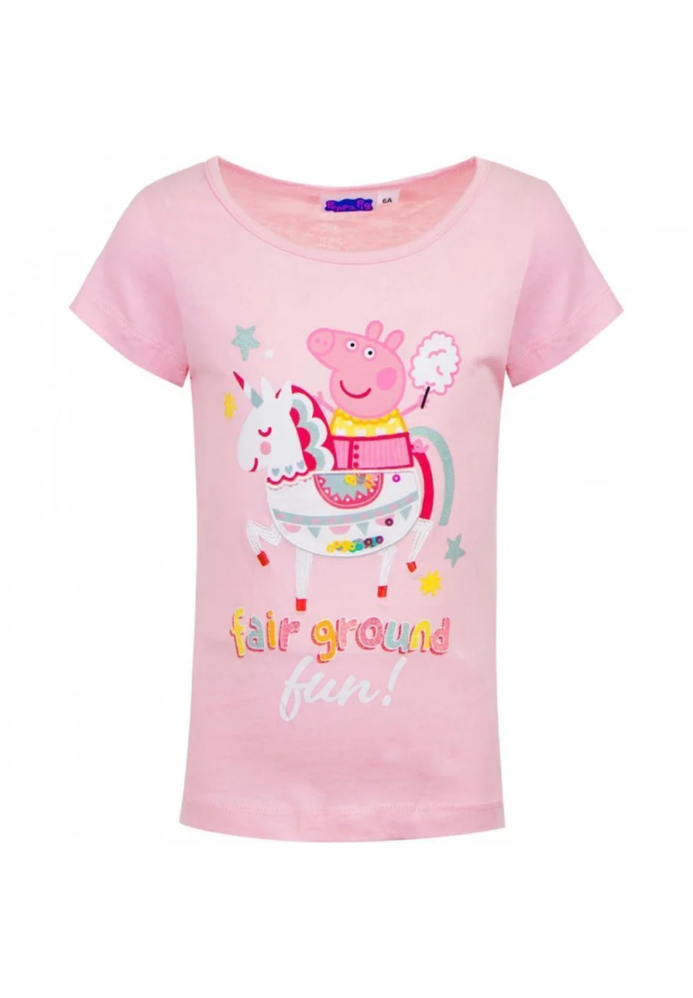 Peppa Wutz Pig "fair ground fun" T-Shirt Oberteil Kinder Mädchen Kurzarm-Shirt